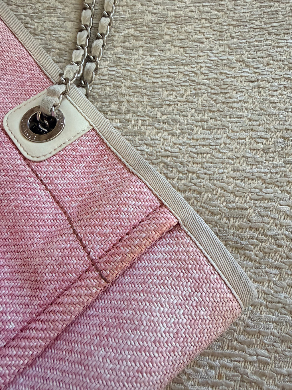 Chanel Pink Deauville Handbag