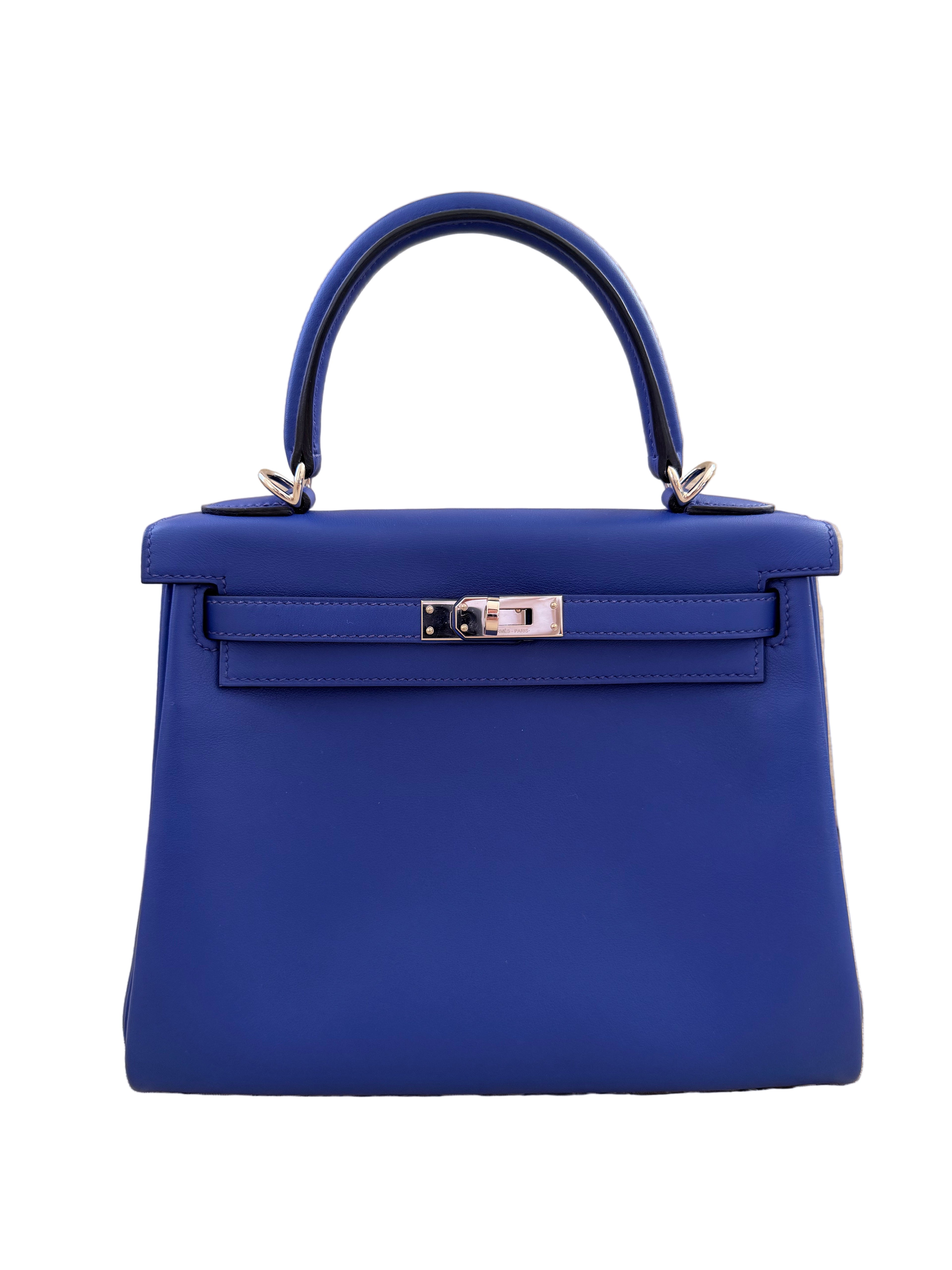 Hermès Kelly Retourne 25 - Bleu Royale