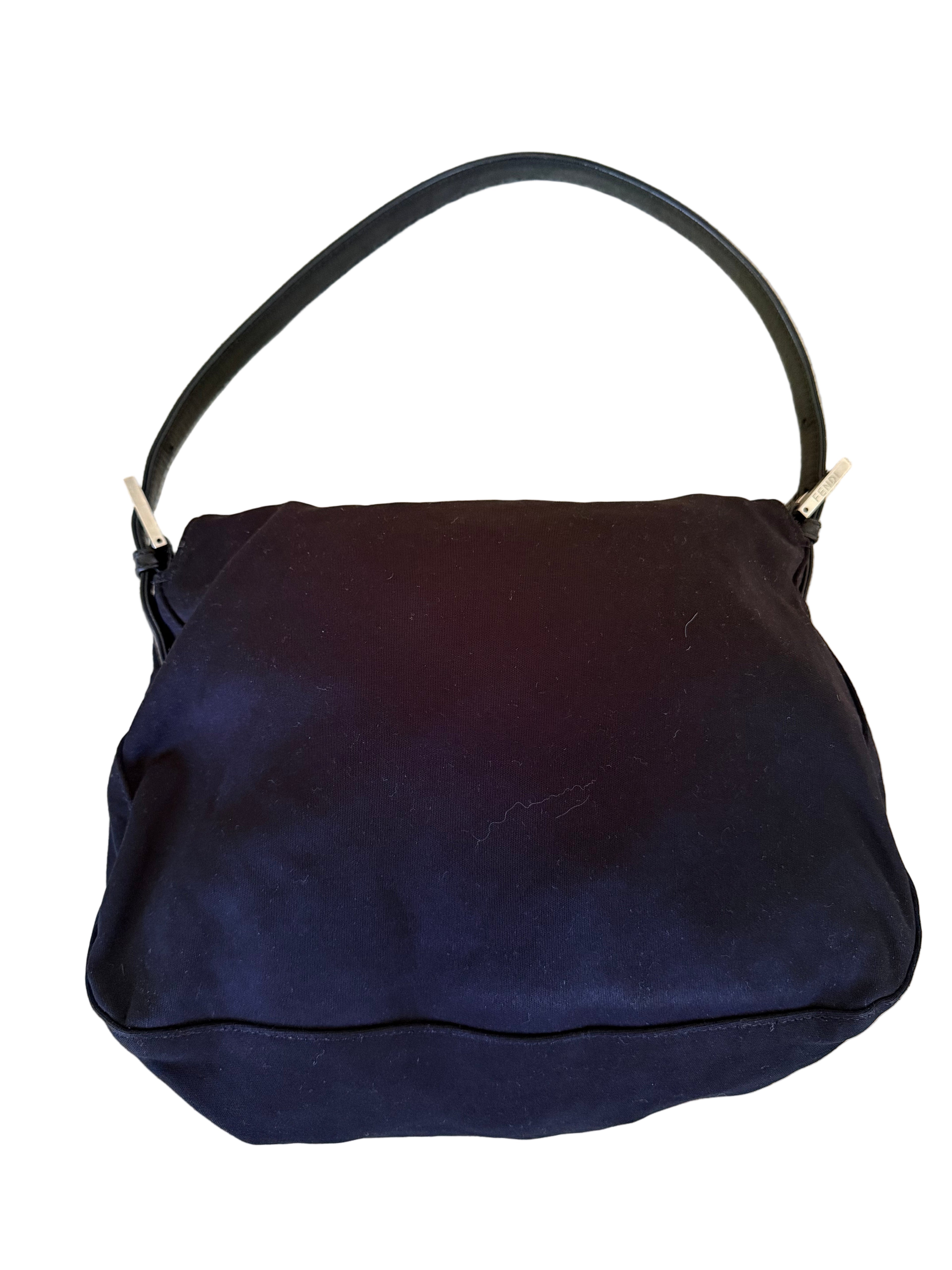 Vintage Black Fendi Mamma Baguette