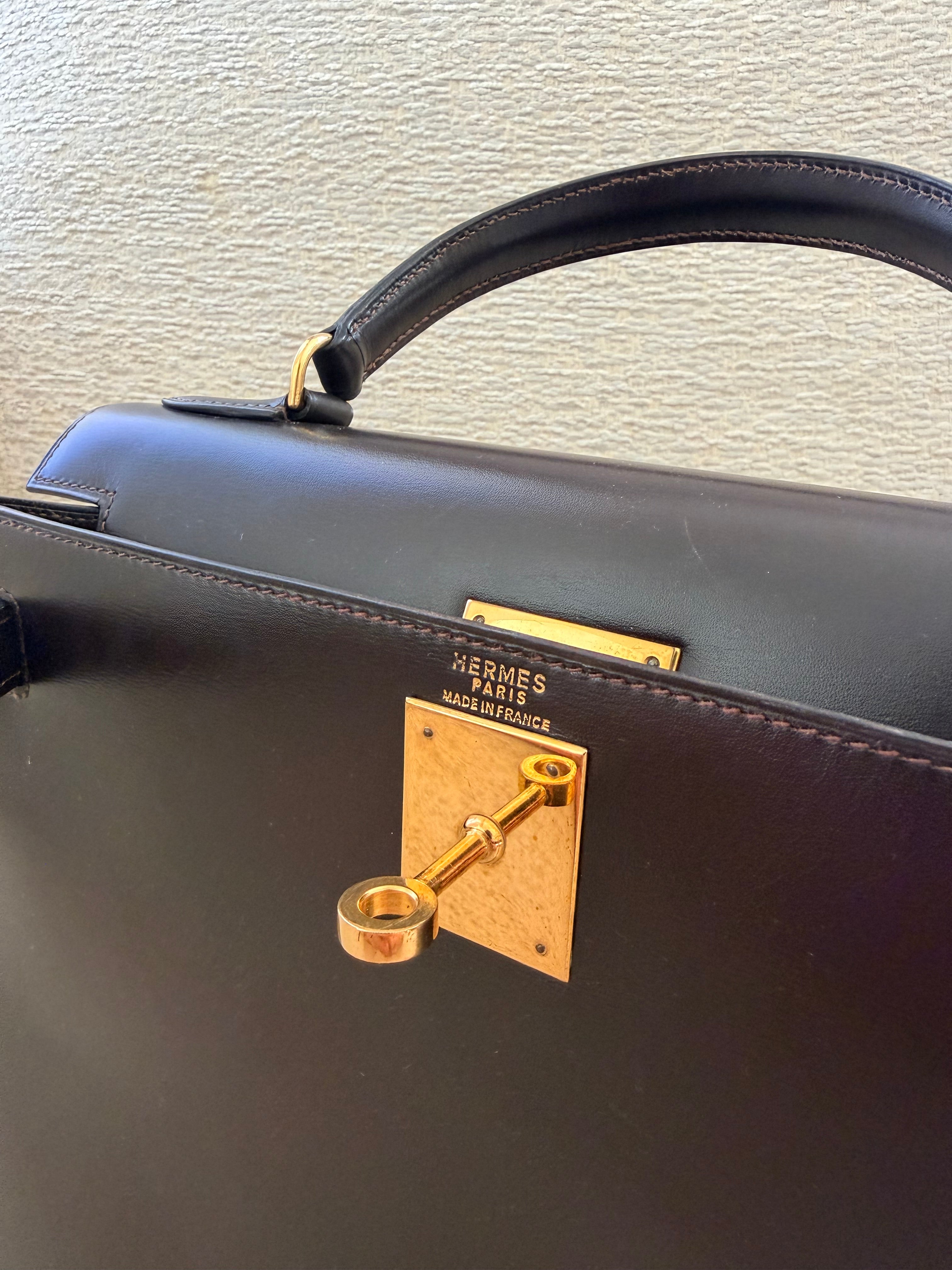 Hermès Vintage Kelly Sellier 28 - Box Leather