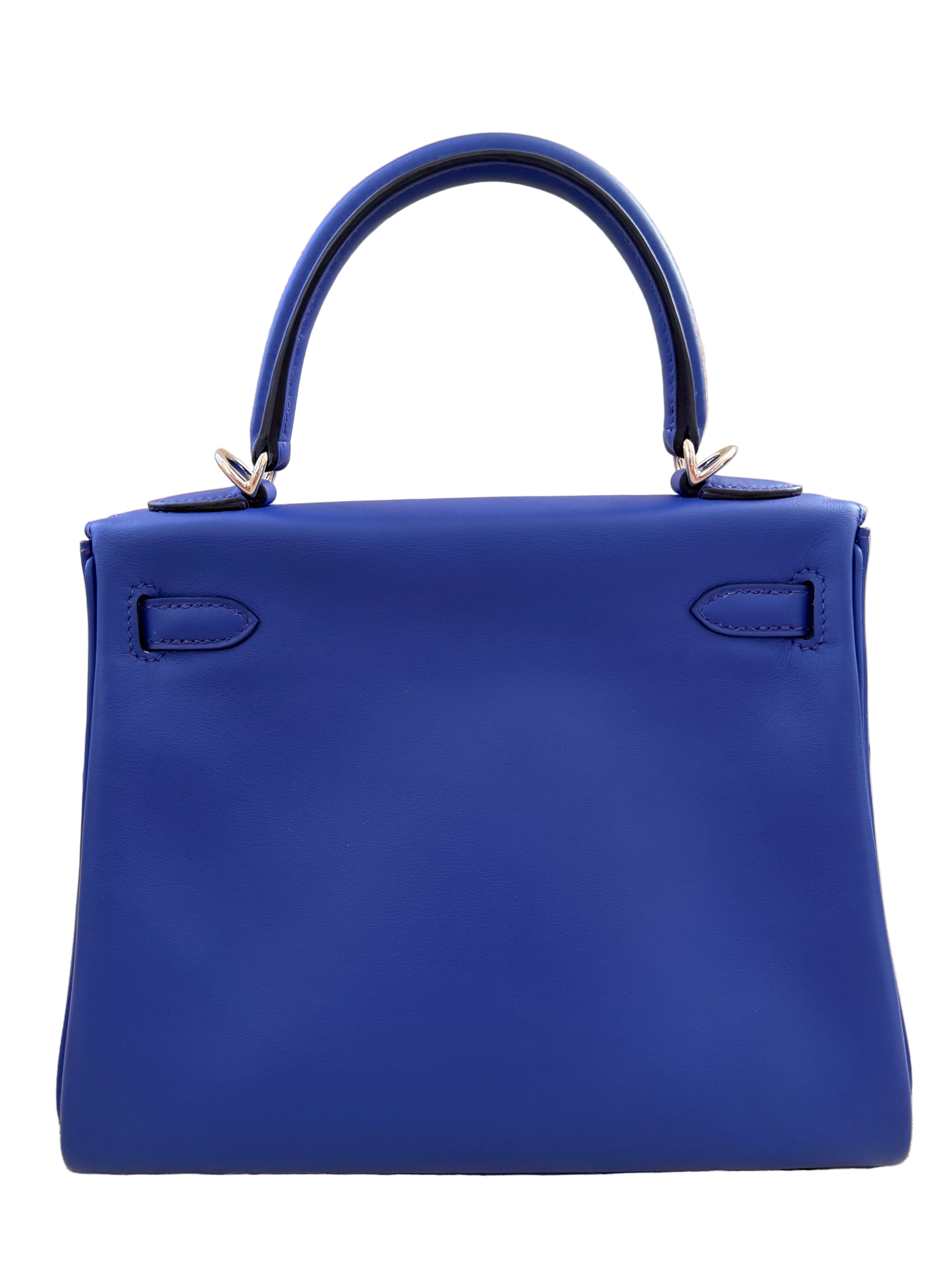 Hermès Kelly Retourne 25 - Bleu Royale