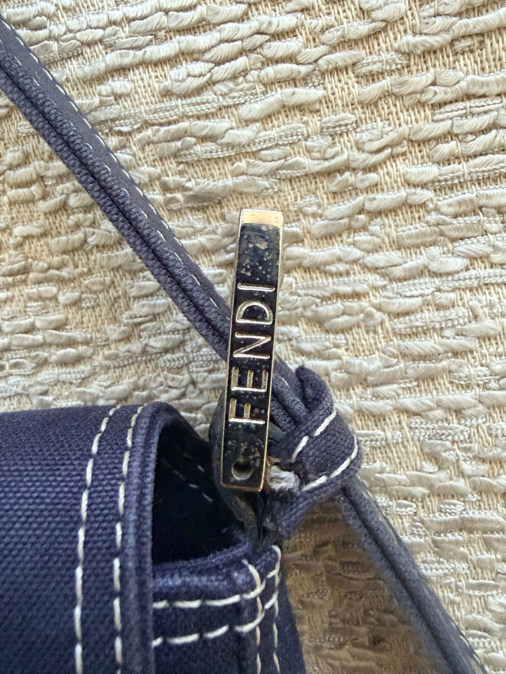 Fendi Vintage Blue Mamma Baguette