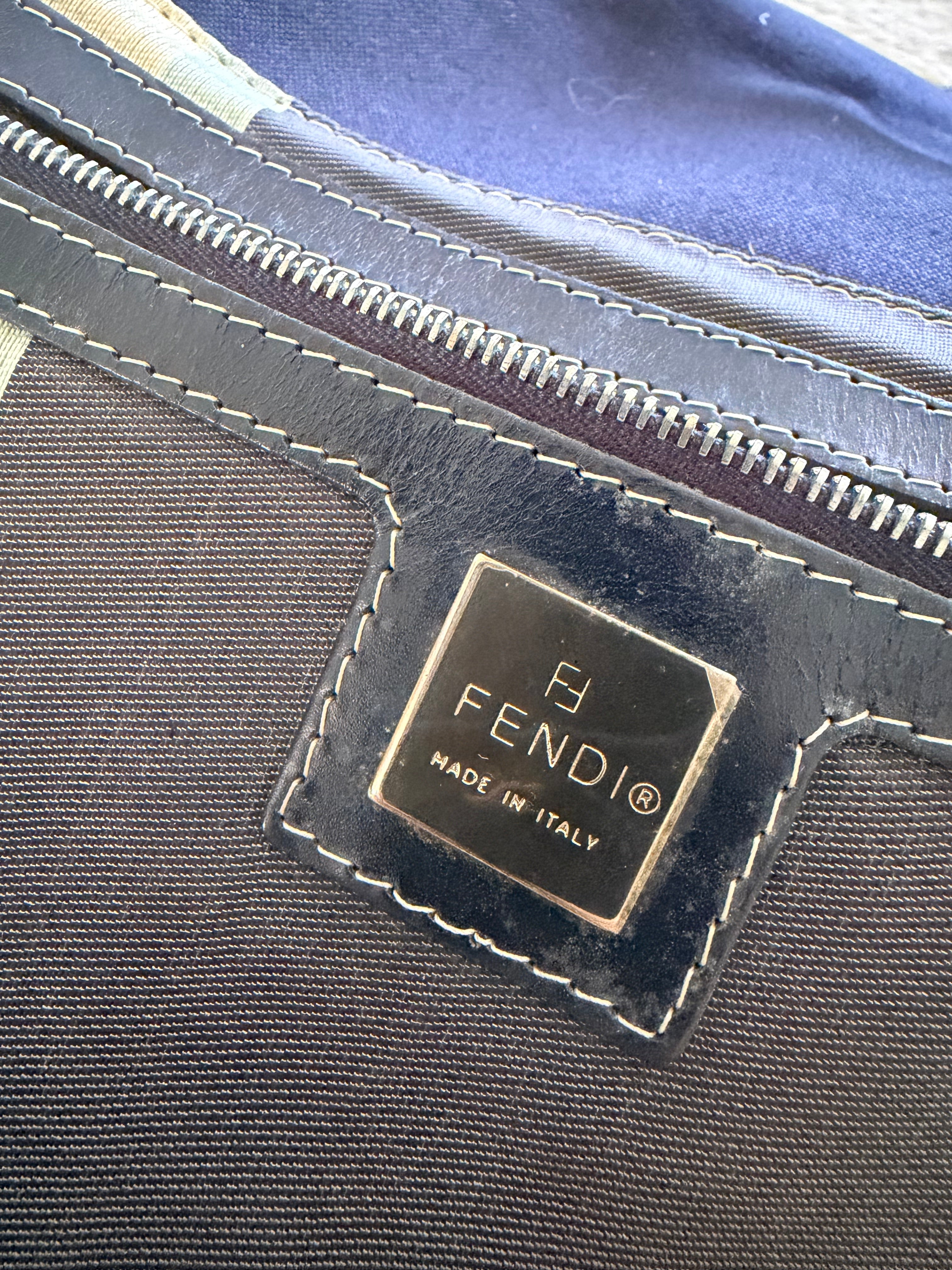 Fendi Vintage Blue Mamma Baguette