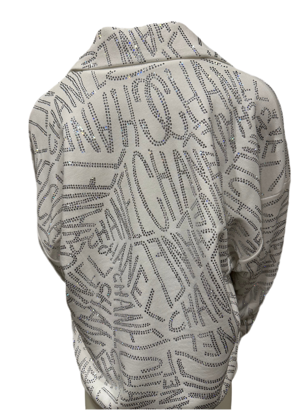 Chanel Coco Neige Crystal Sweatshirt (Size 40)