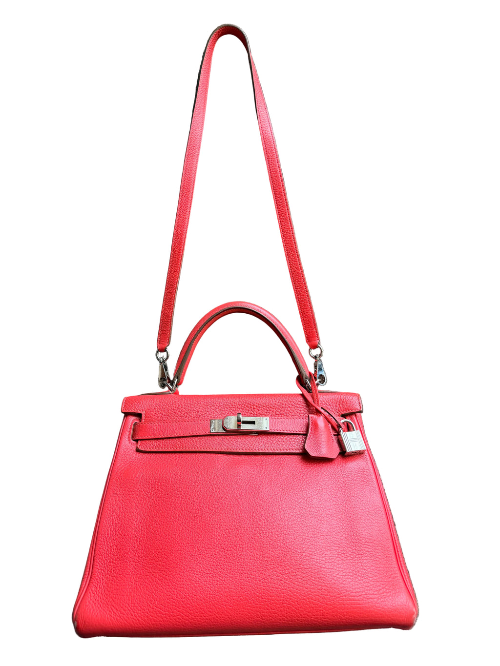 Hermes Kelly 28 Bougainvillea Clemence Leather