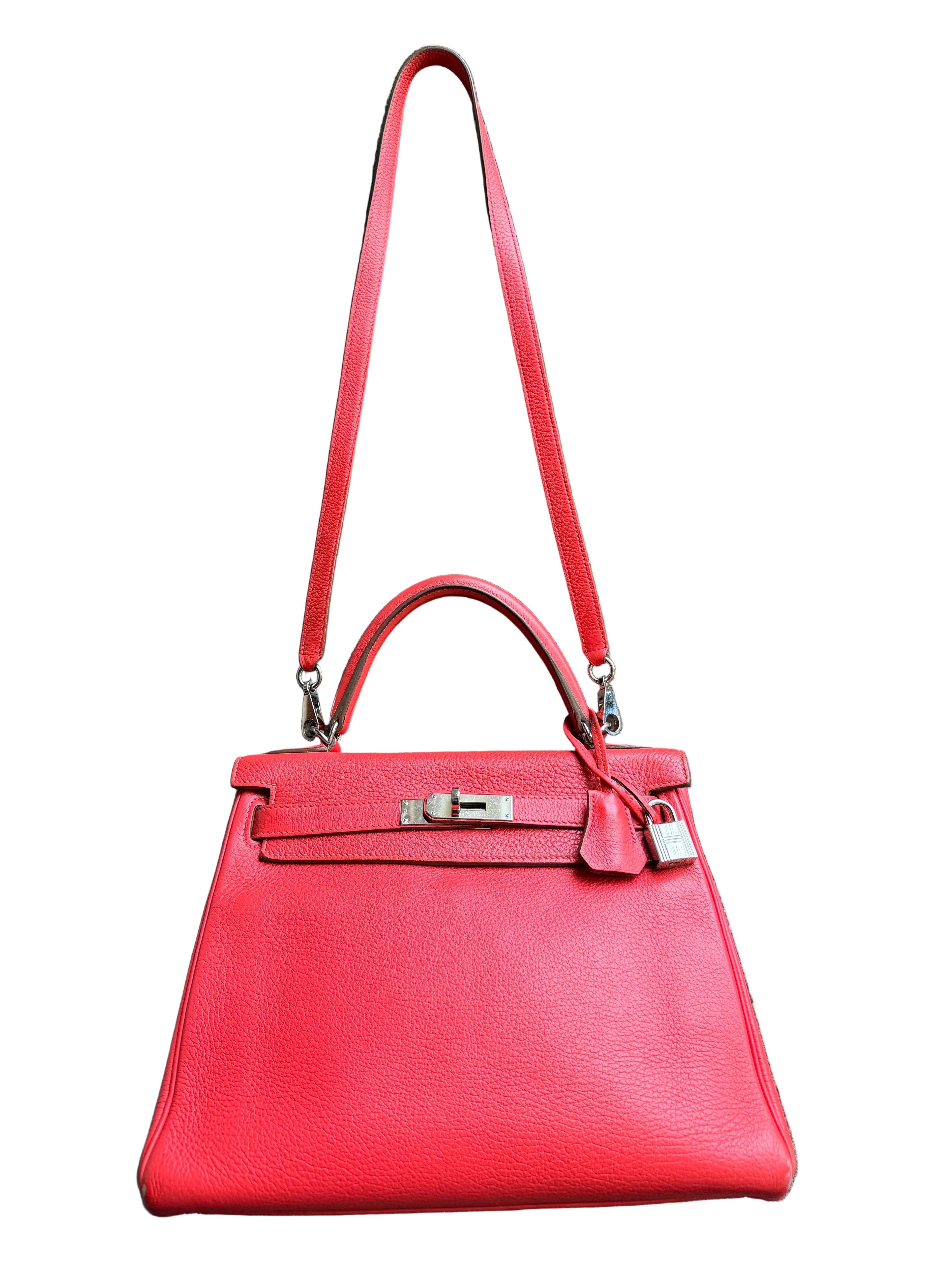 Hermes Kelly 28 Bougainvillea Clemence Leather