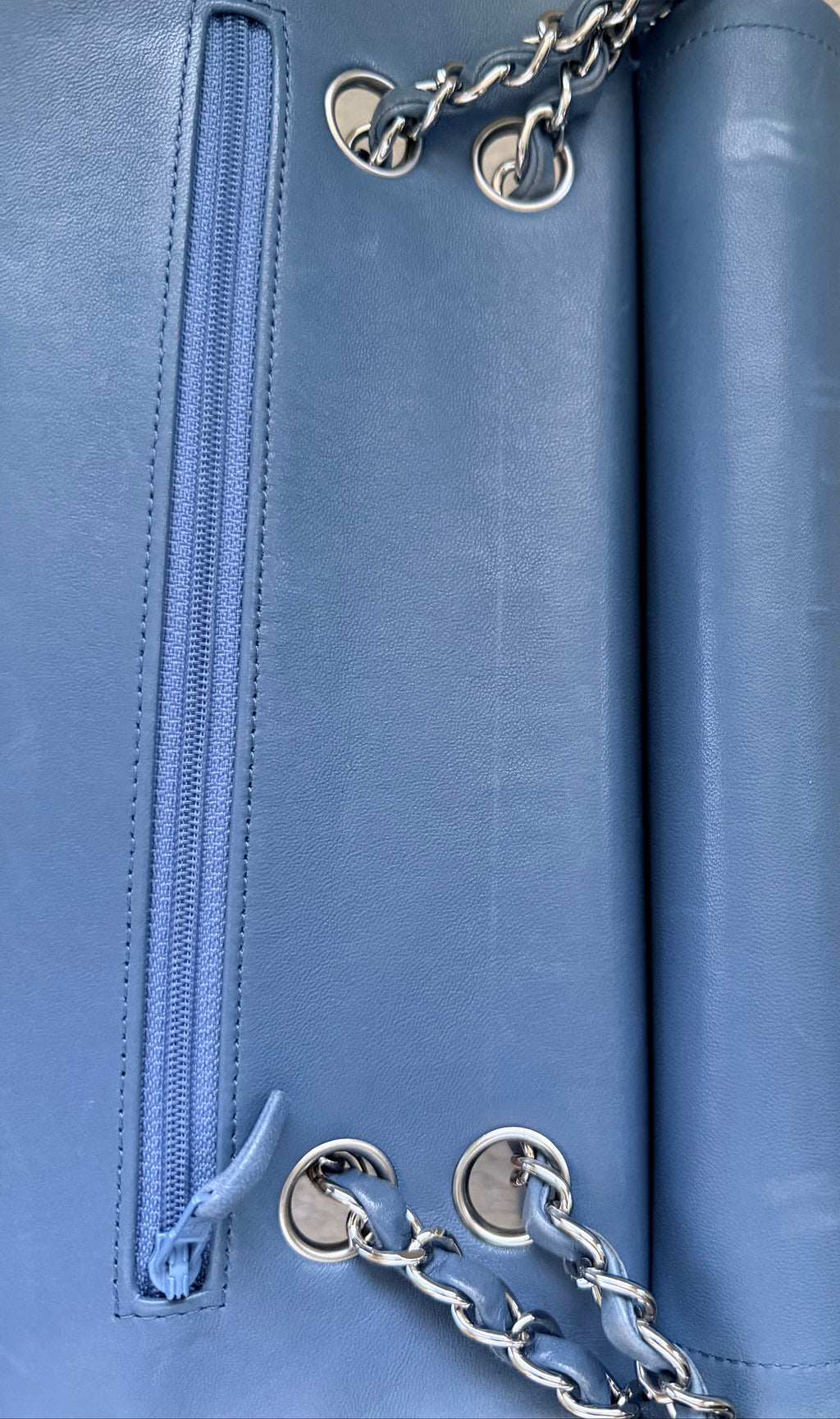 Chanel Classic Double Flap Medium Lambskin Blue