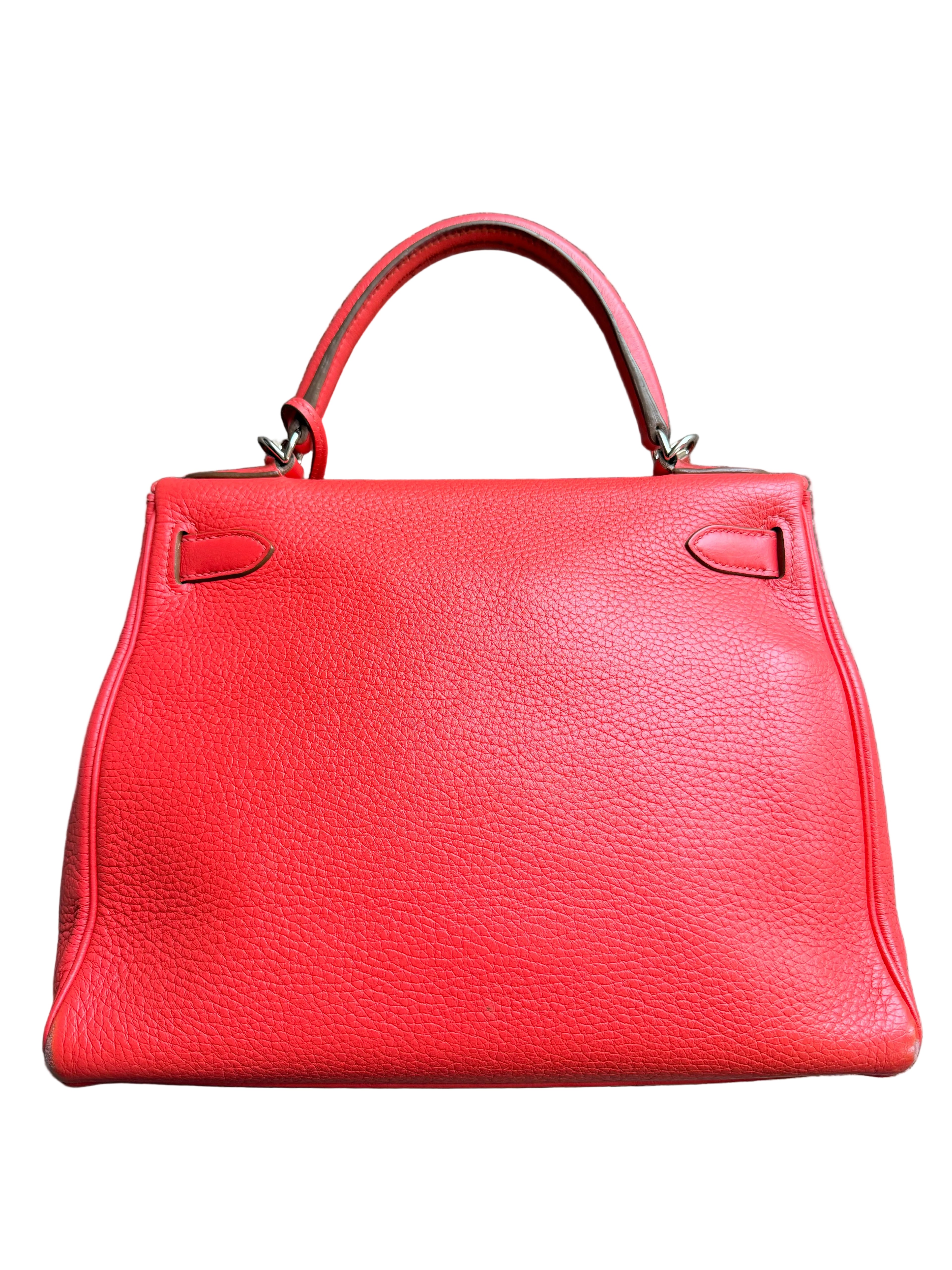 Hermes Kelly 28 Bougainvillea Clemence Leather