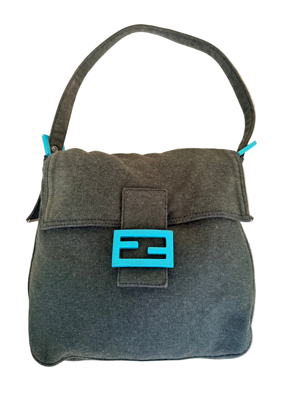 Vintage Fendi Khaki Mamma Baguette