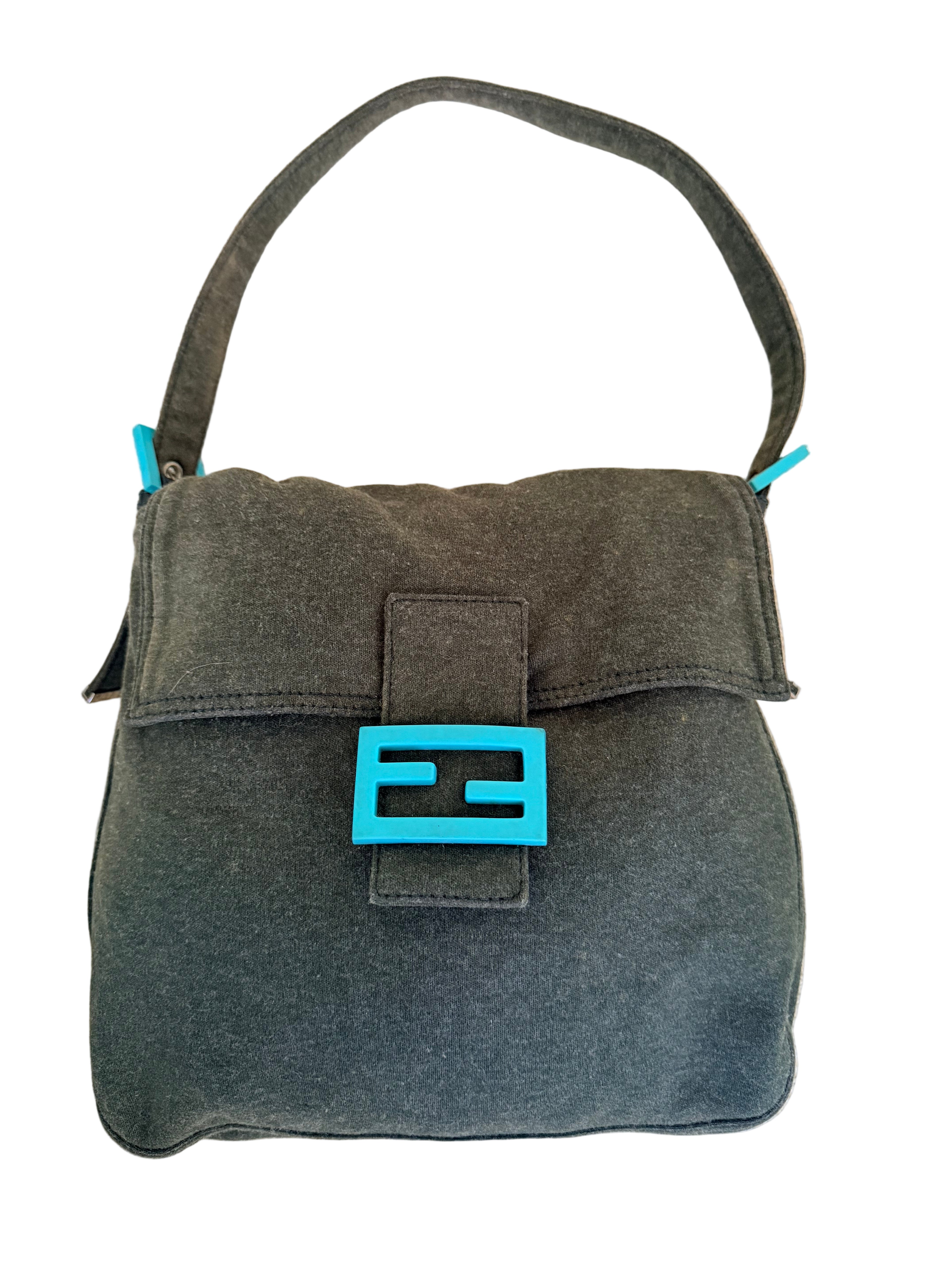 Vintage Fendi Khaki Mamma Baguette