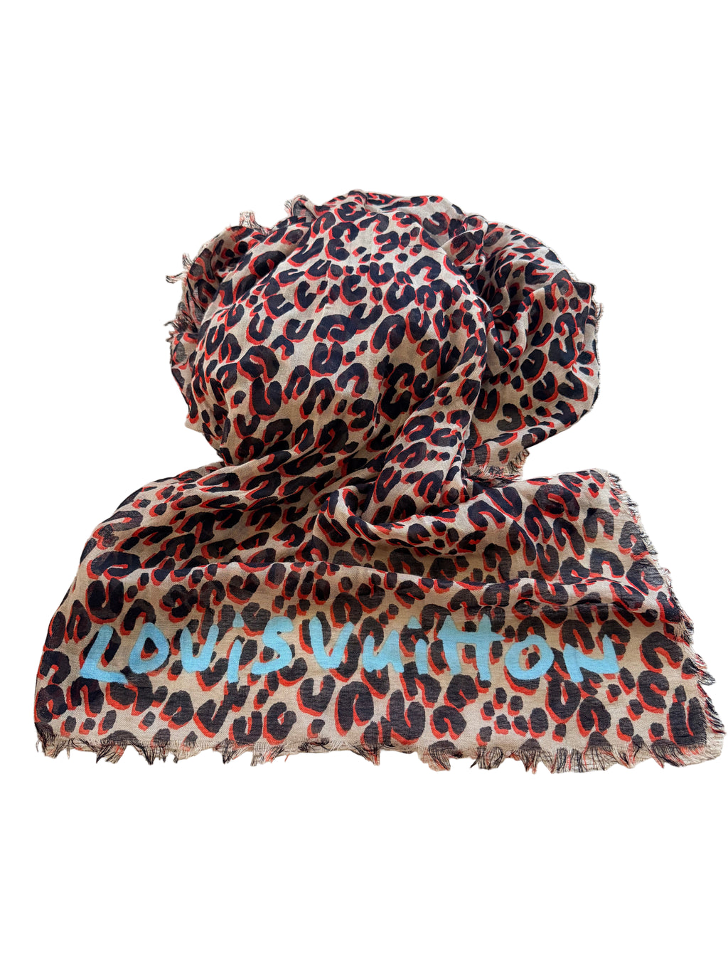 Louis Vuitton x Stephen Sprouse Limited Edition Leopard Etole Stole
