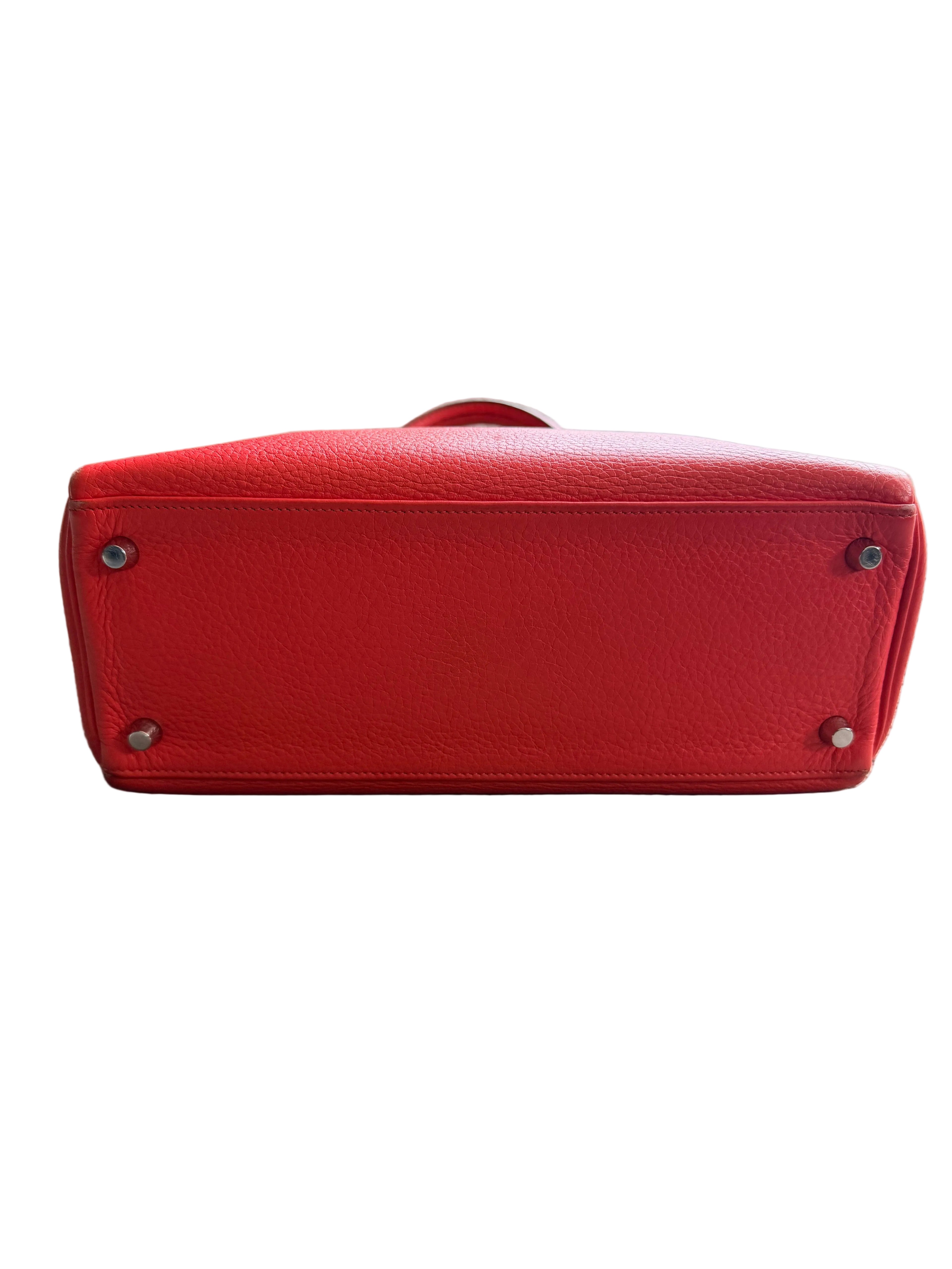 Hermes Kelly 28 Bougainvillea Clemence Leather