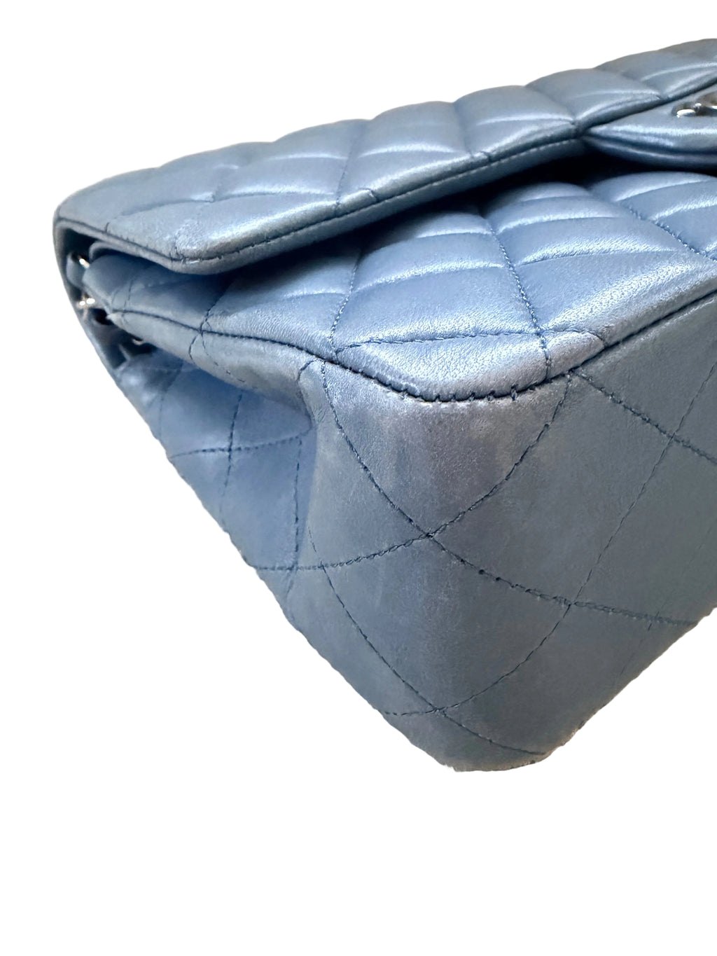 Chanel Classic Double Flap Medium Lambskin Blue