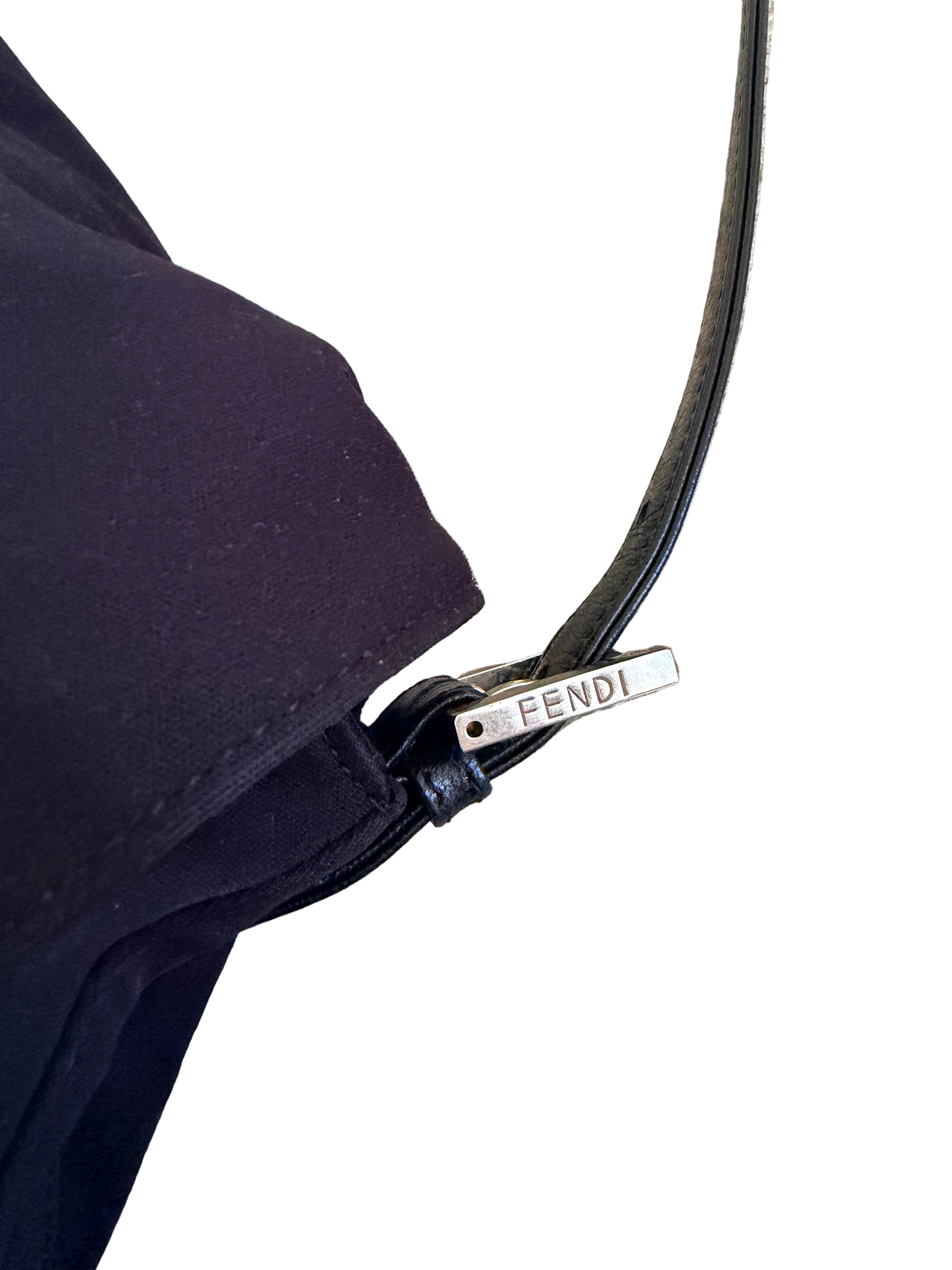 Vintage Black Fendi Mamma Baguette