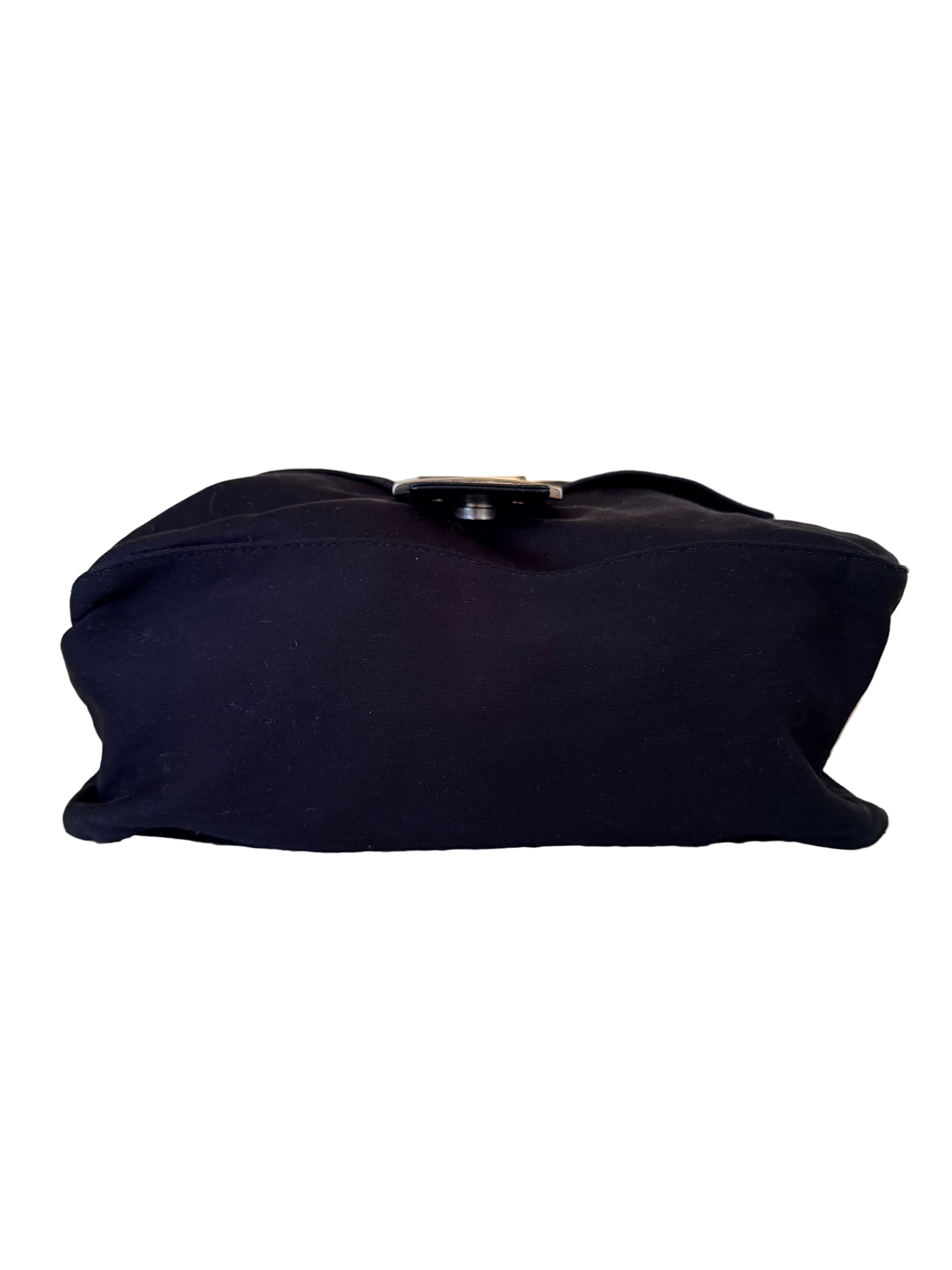 Vintage Black Fendi Mamma Baguette