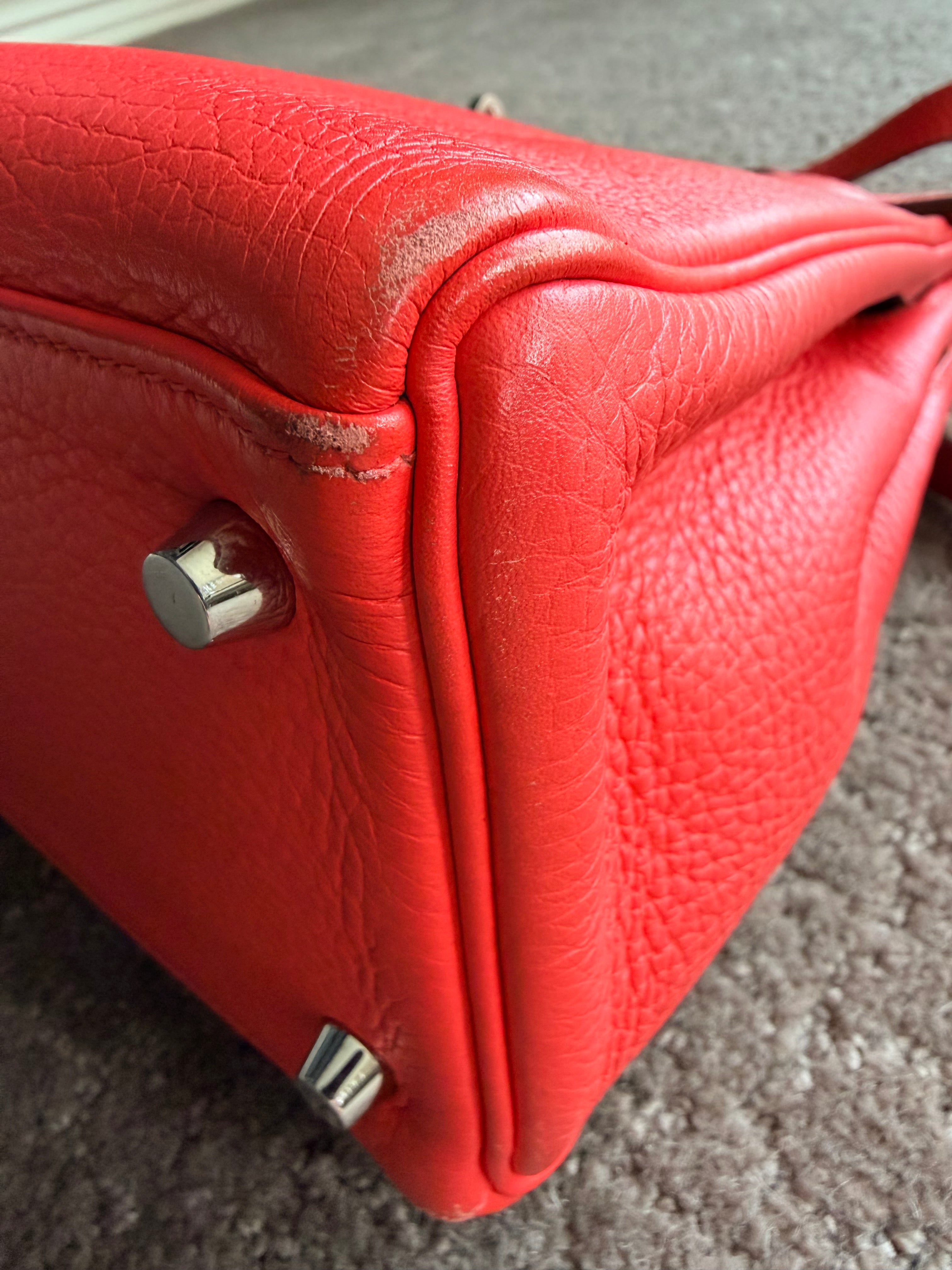 Hermes Kelly 28 Bougainvillea Clemence Leather