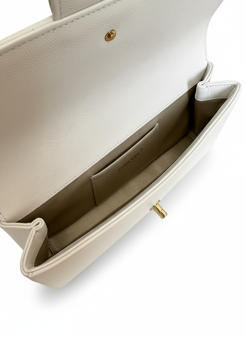 Chanel Captain Gold Clutch