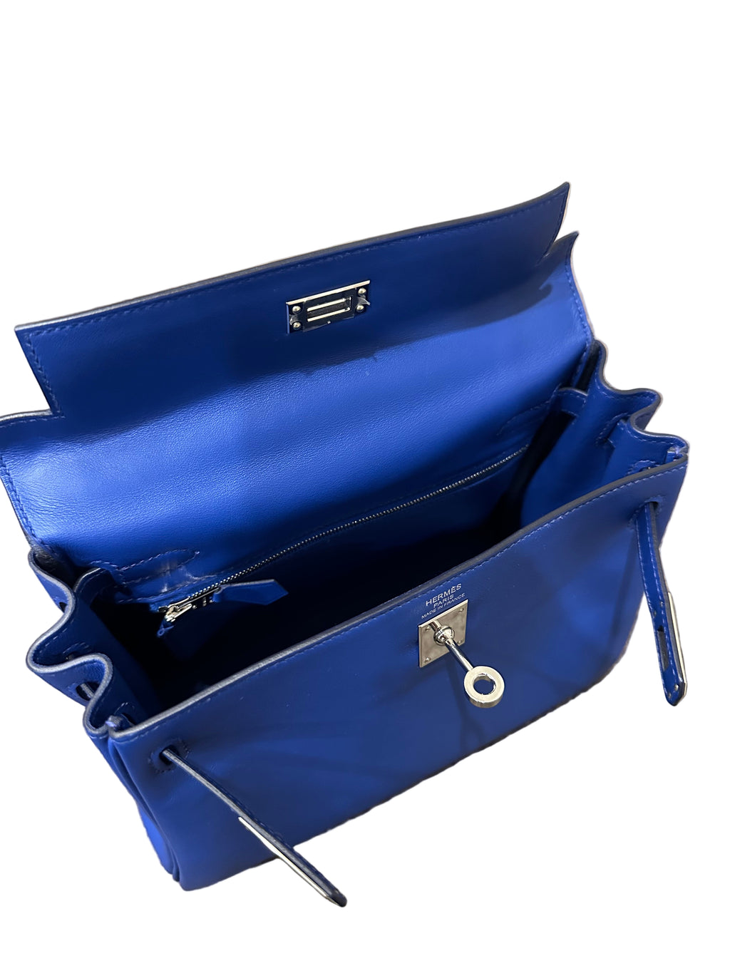 Hermès Kelly Retourne 25 - Bleu Royale