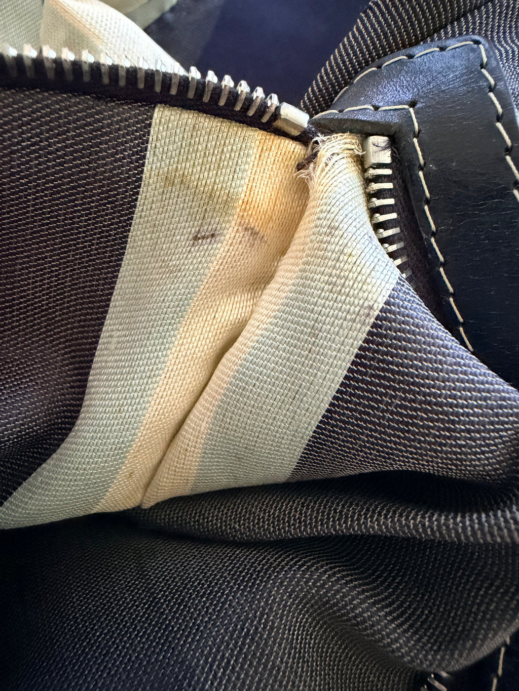 Fendi Vintage Blue Mamma Baguette