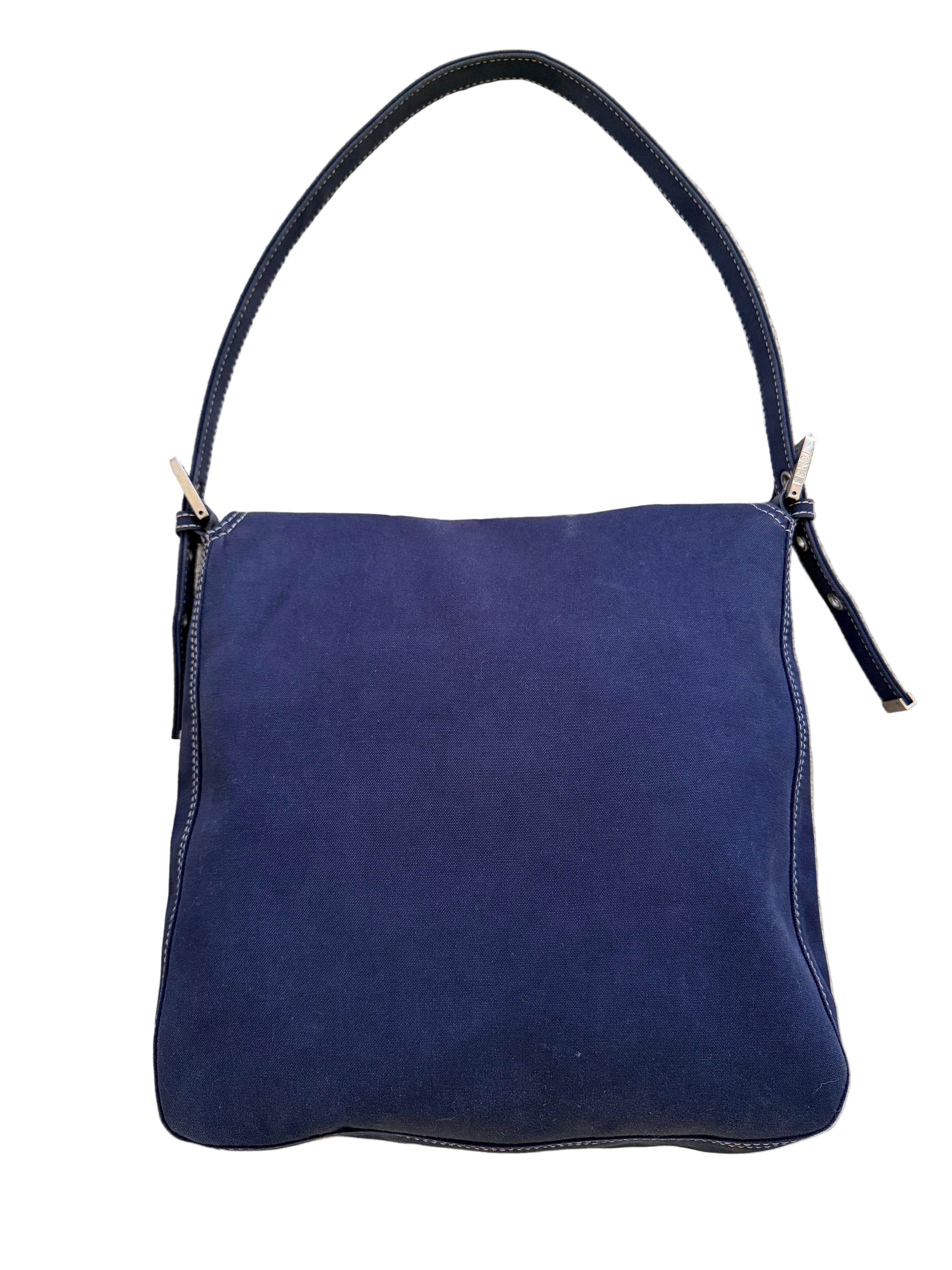 Fendi Vintage Blue Mamma Baguette