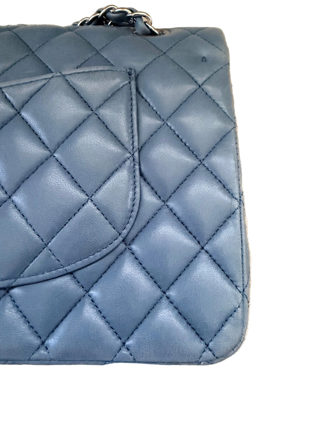 Chanel Classic Double Flap Medium Lambskin Blue