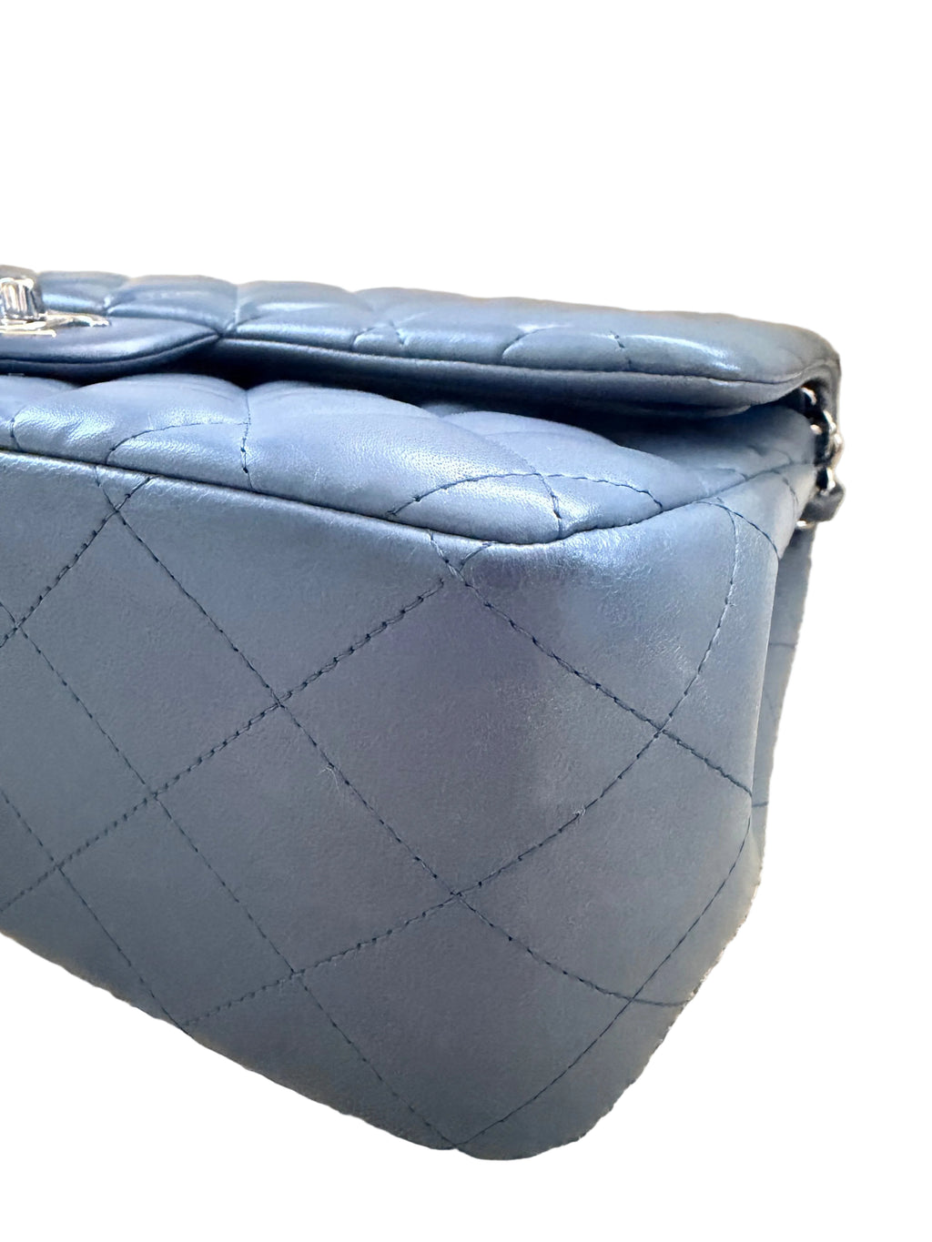 Chanel Classic Double Flap Jumbo Lambskin Blue