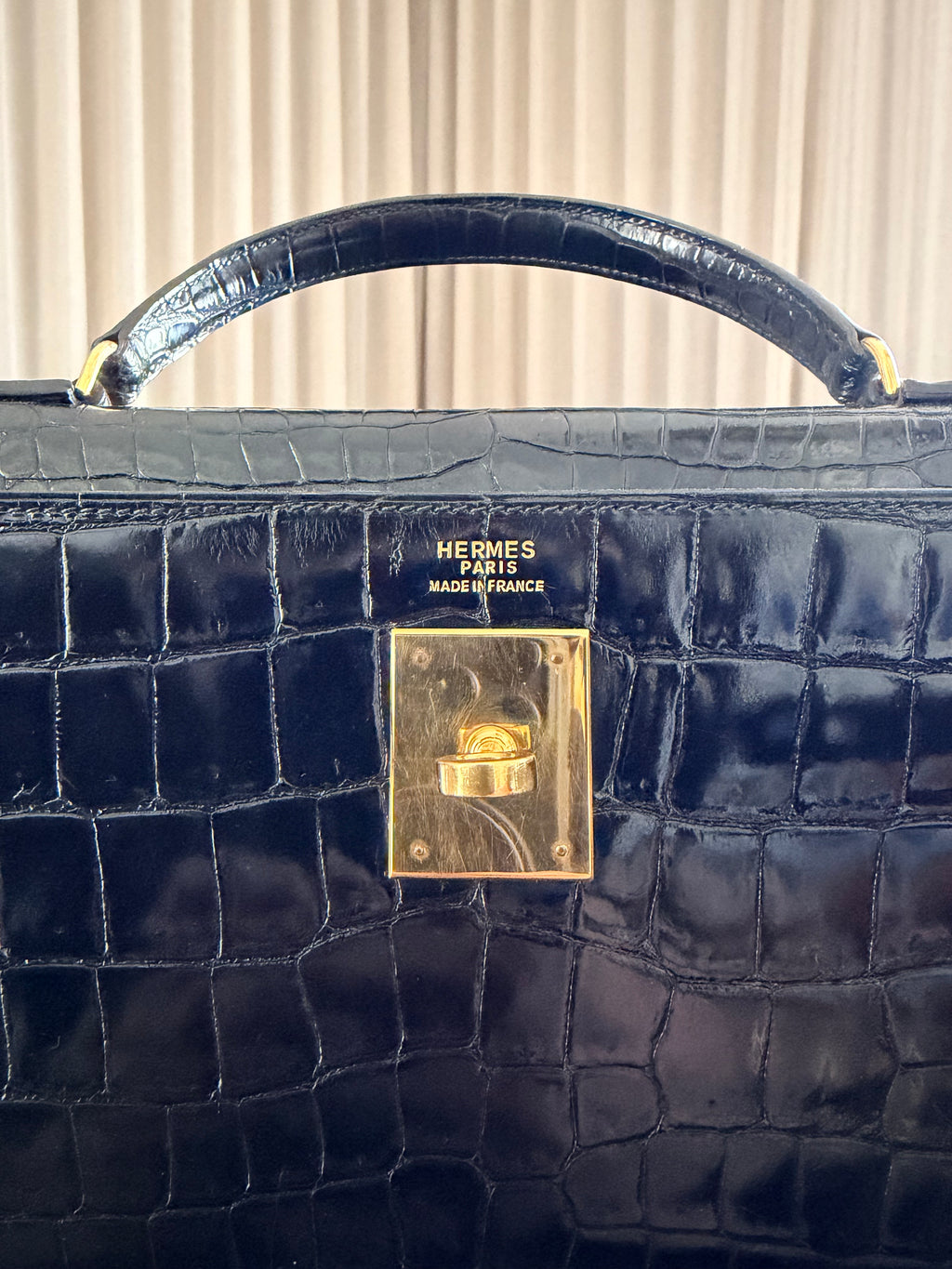Hermes Vintage Kelly 32 Niloticus Crocodile
