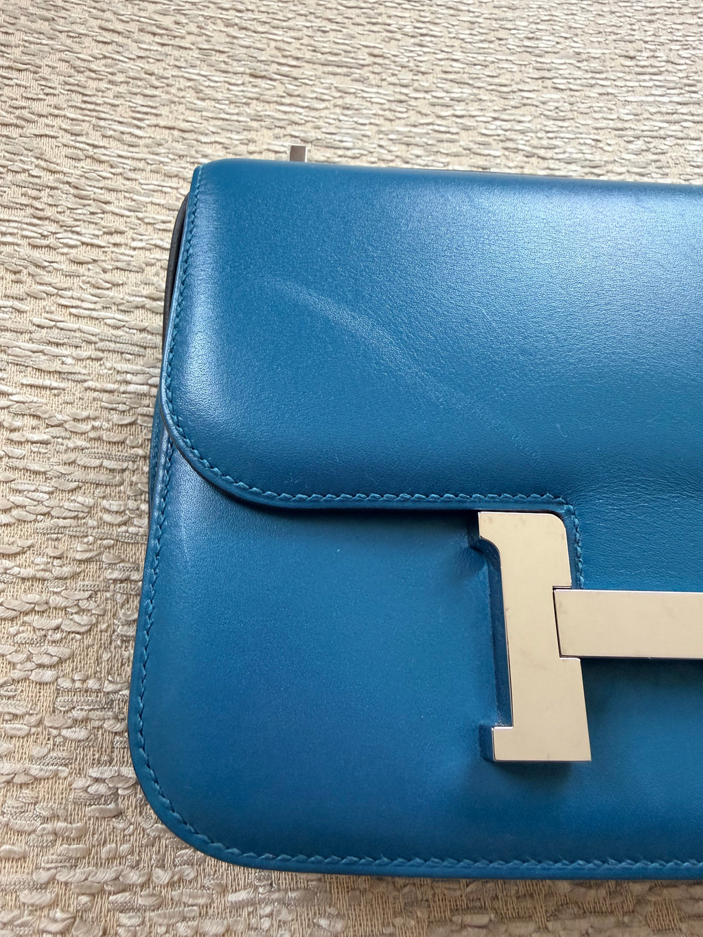Hermes Mini Constance 18 Blue Izmir