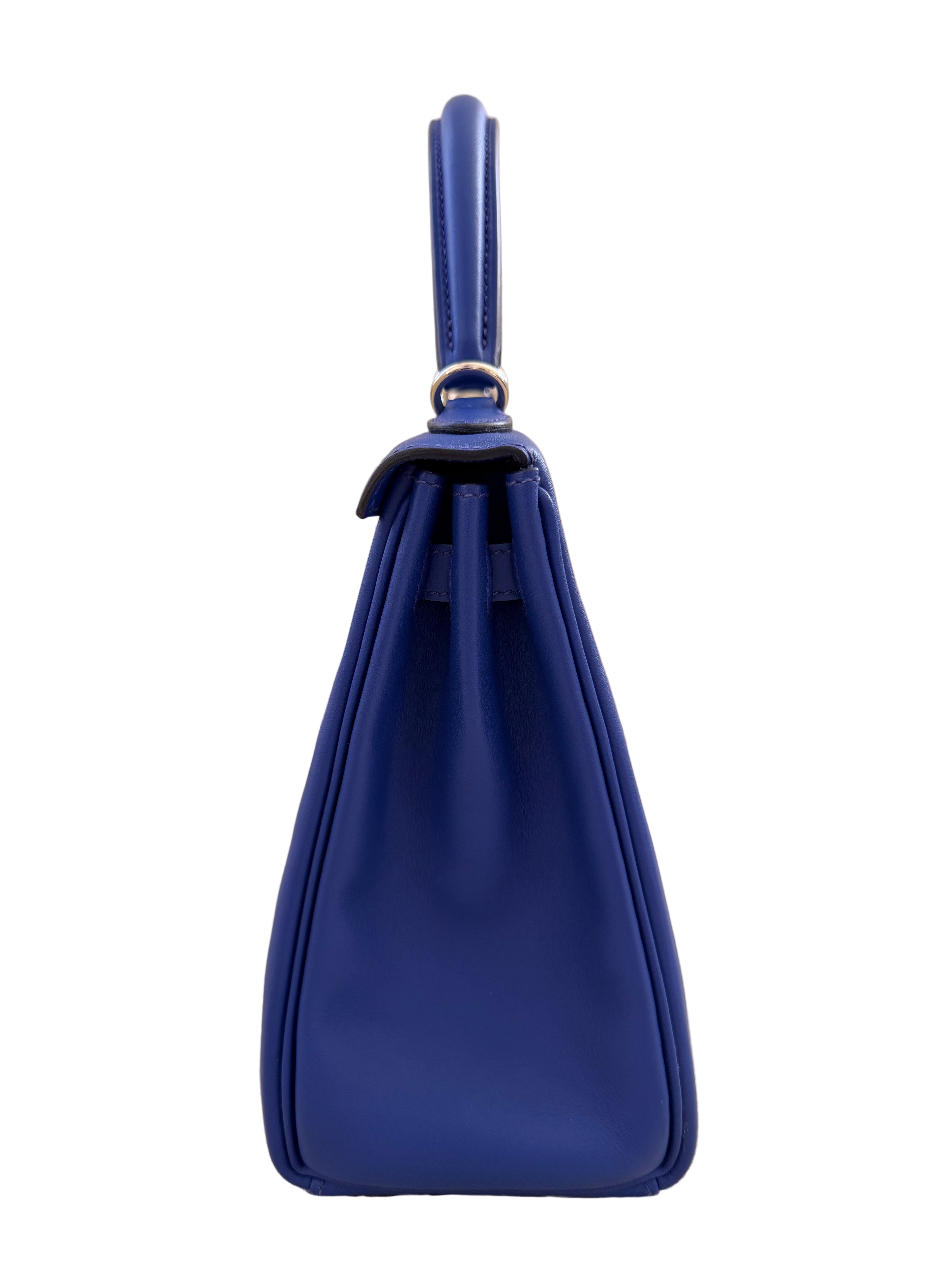 Hermès Kelly Retourne 25 - Bleu Royale