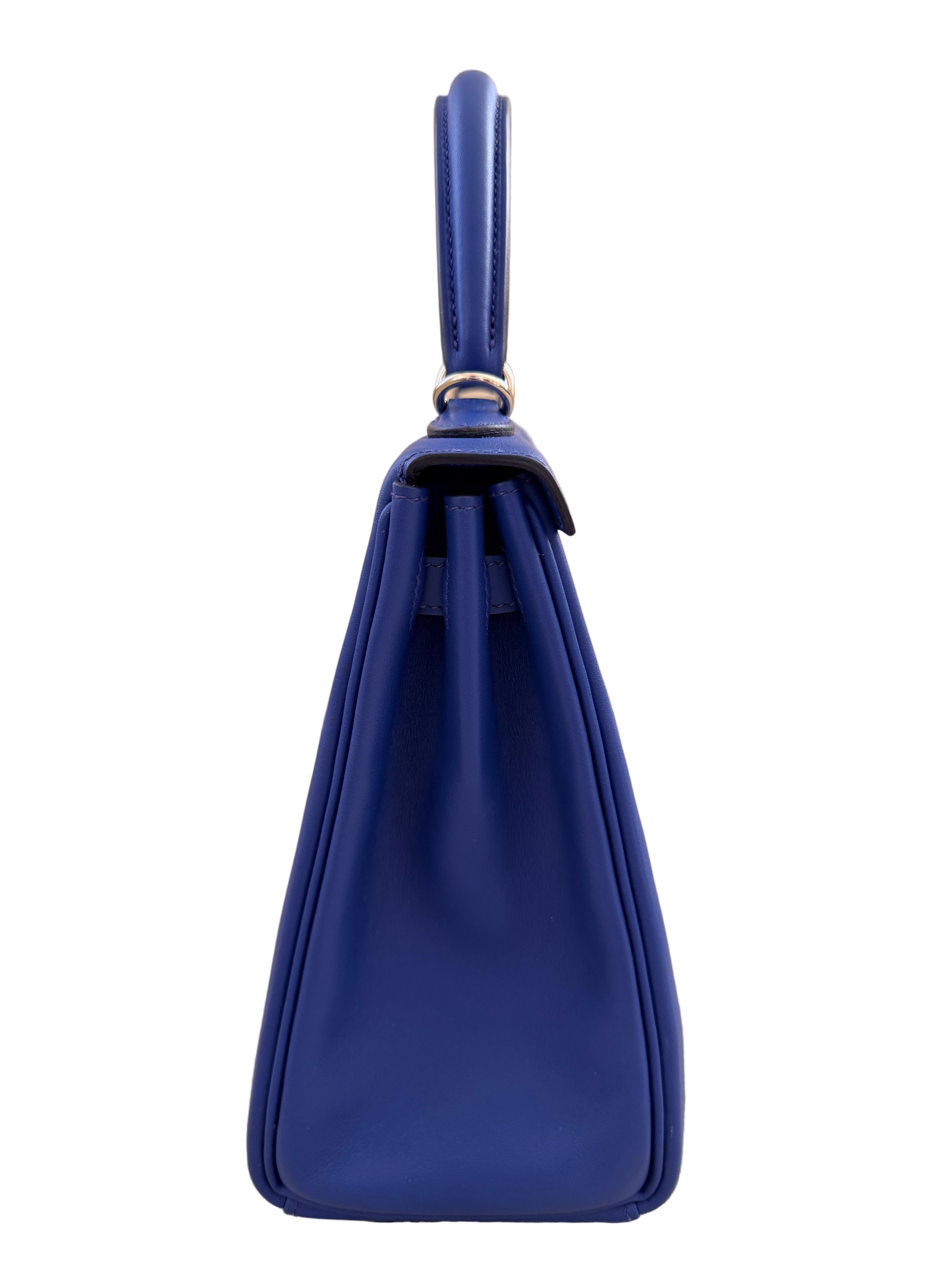 Hermès Kelly Retourne 25 - Bleu Royale
