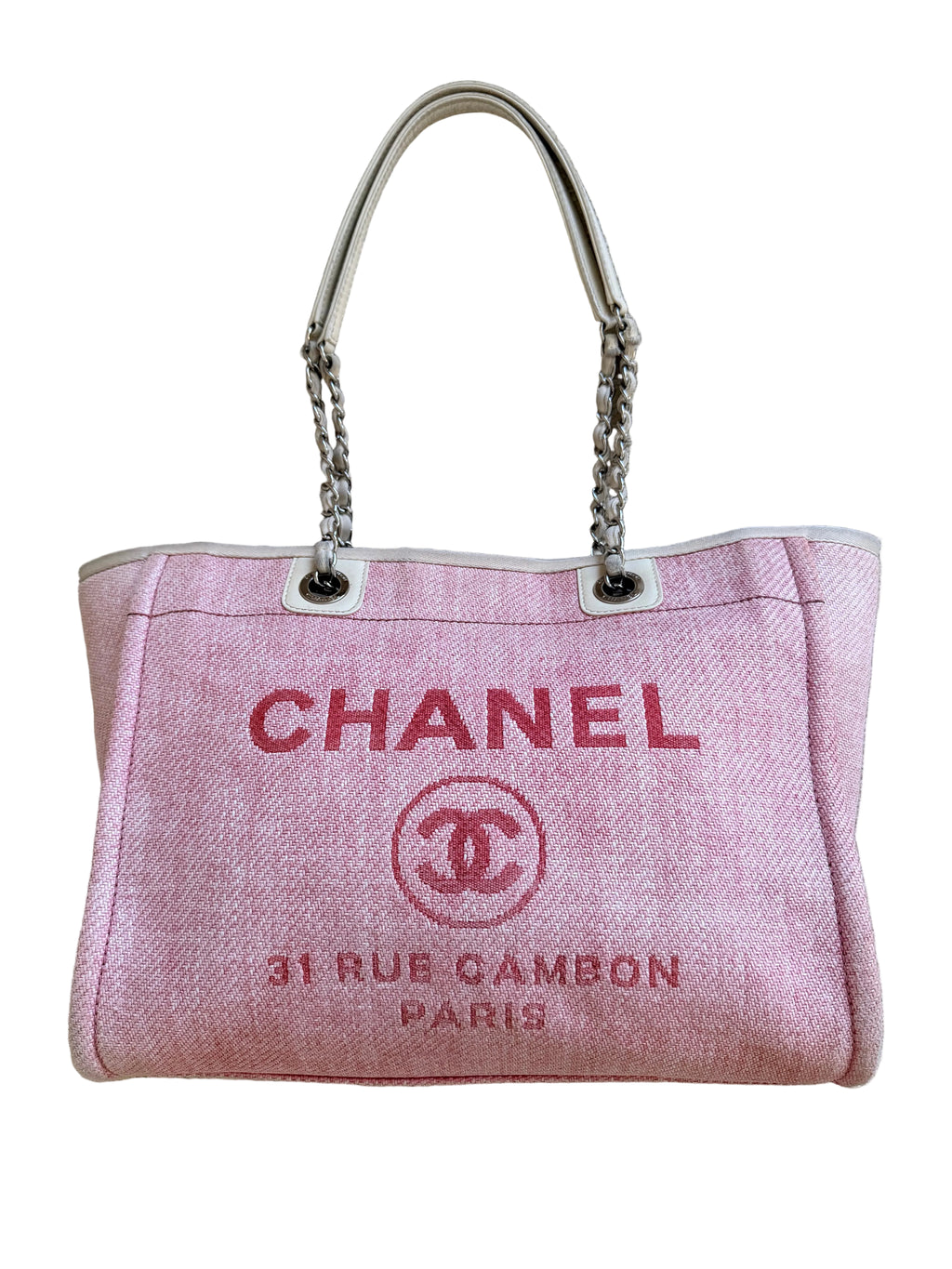 Chanel Pink Deauville Handbag