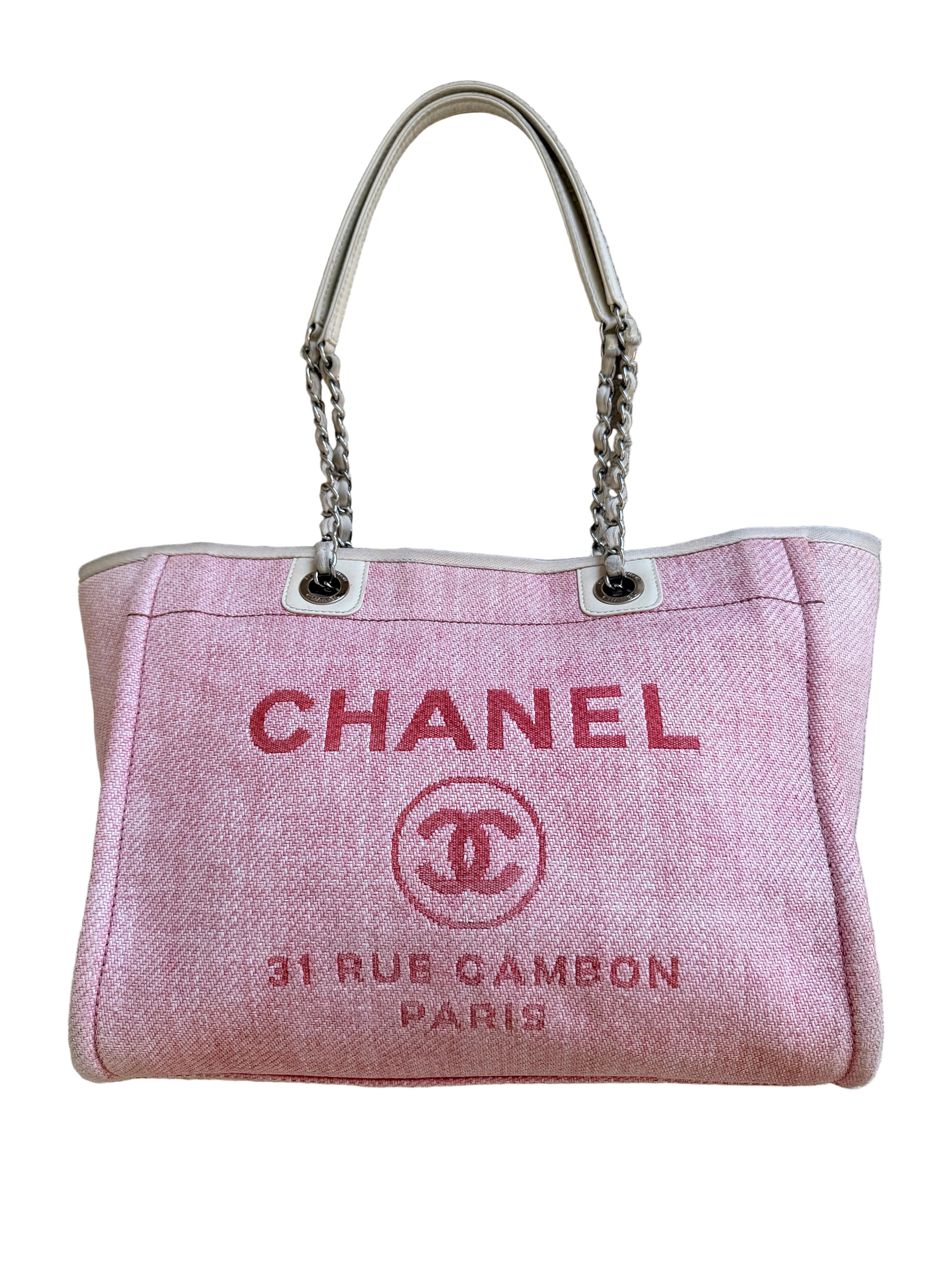 Chanel Pink Deauville Handbag