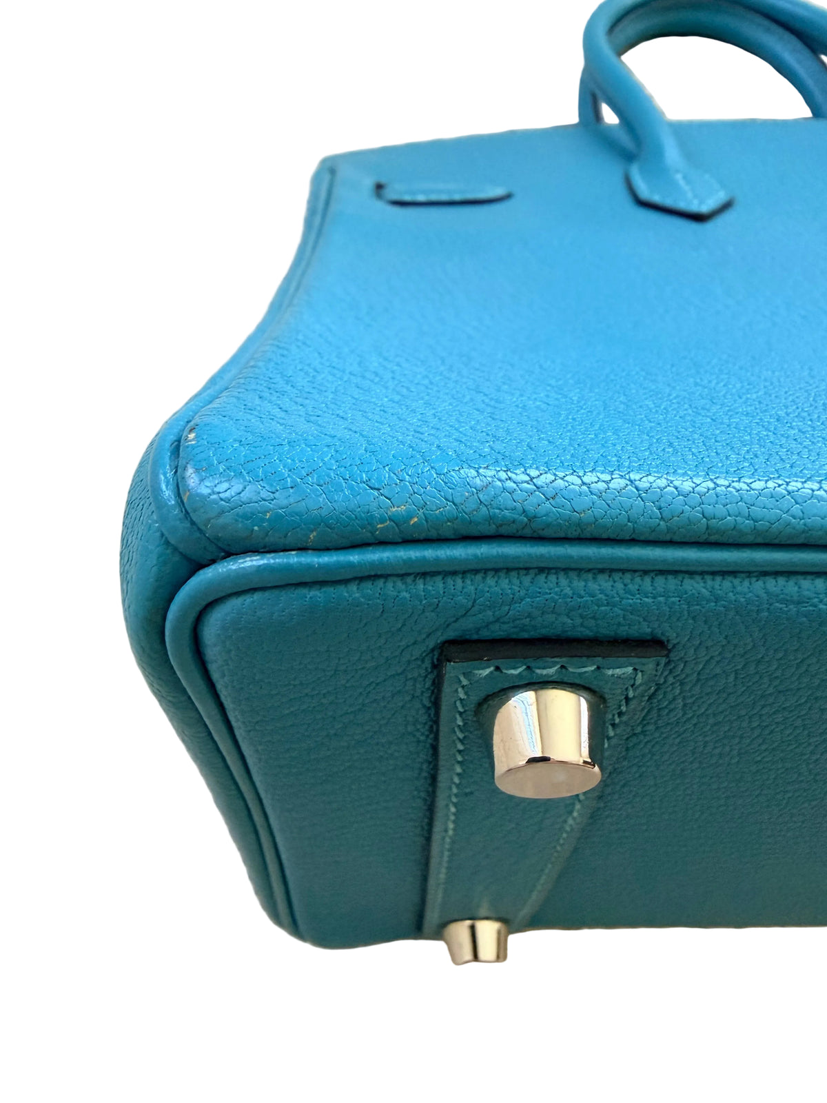 Hermès Birkin 25 Bleu Saint Cyr Chèvre Mysore - Authenticated Pre-Owned Hermès Luxury Handbag Perth Australia - View 8