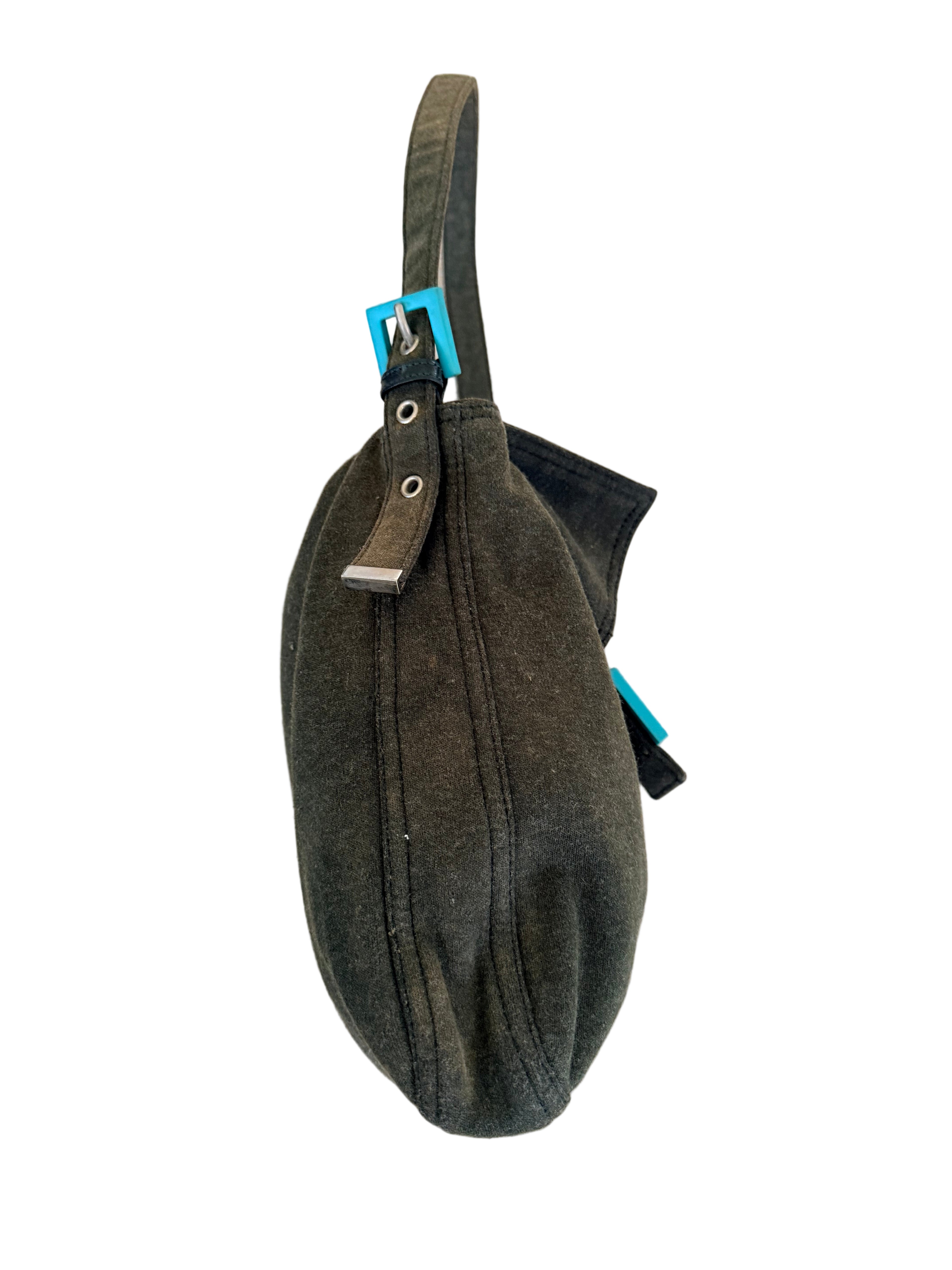 Vintage Fendi Khaki Mamma Baguette