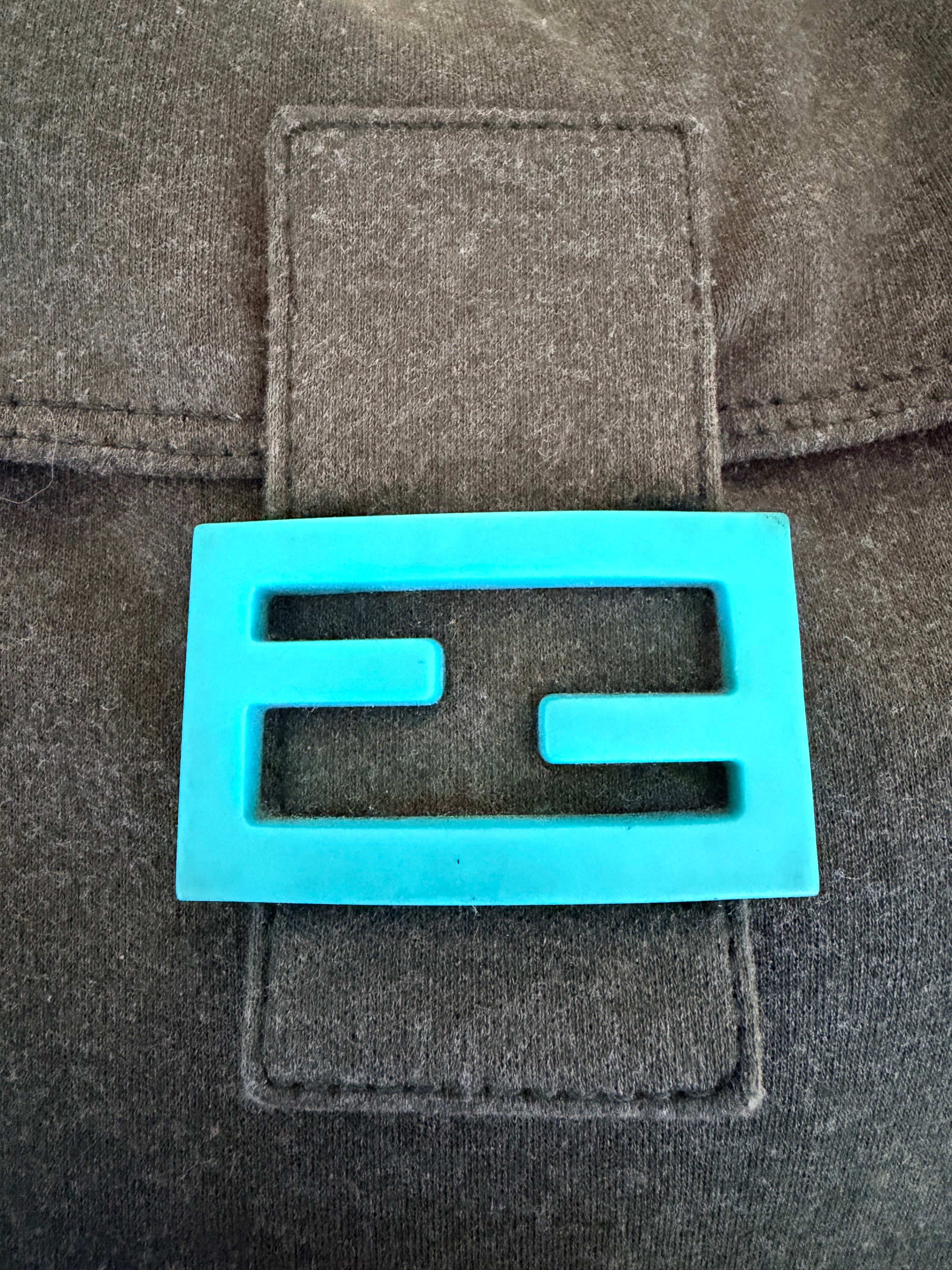 Vintage Fendi Khaki Mamma Baguette