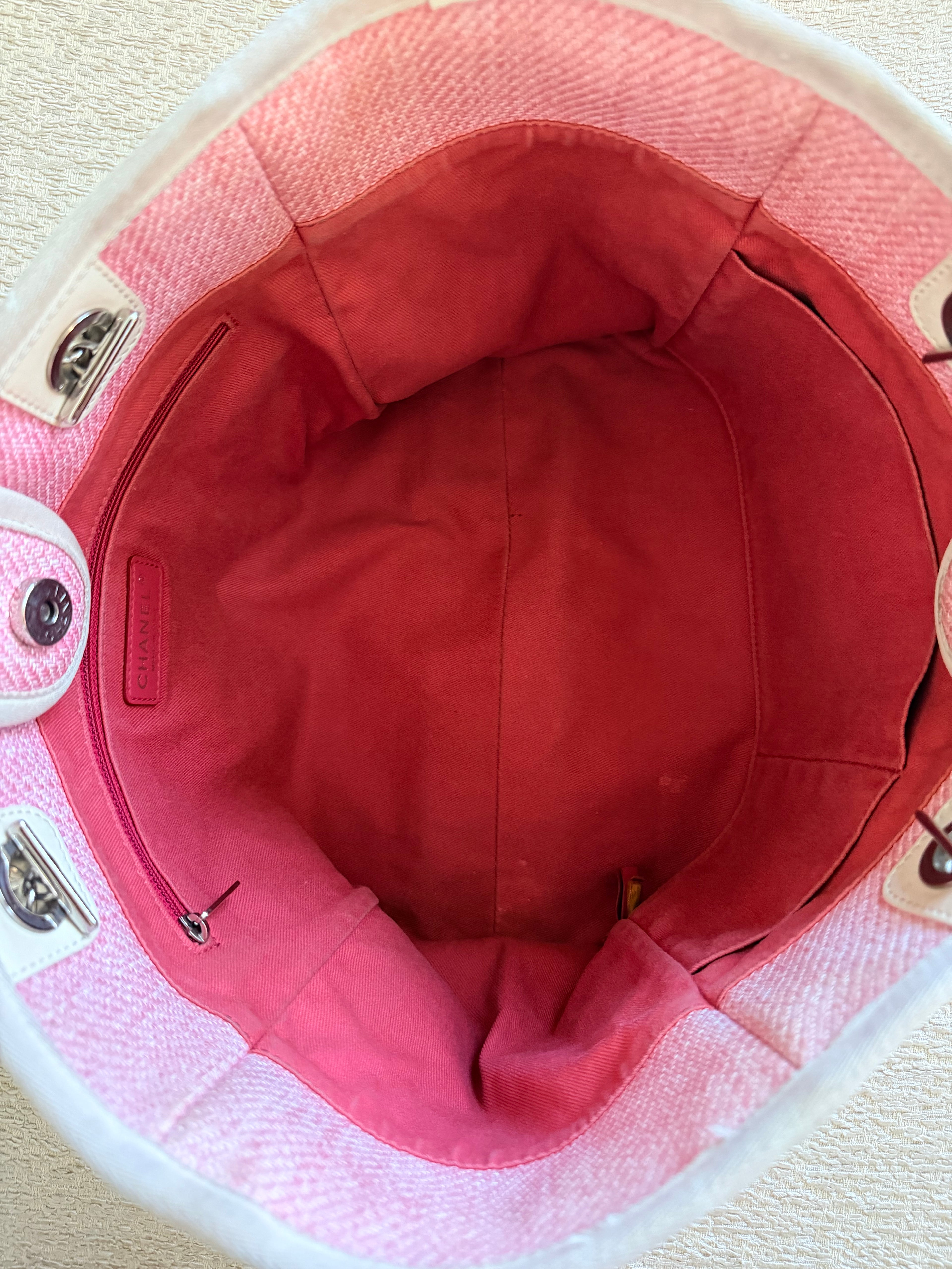 Chanel Pink Deauville Handbag