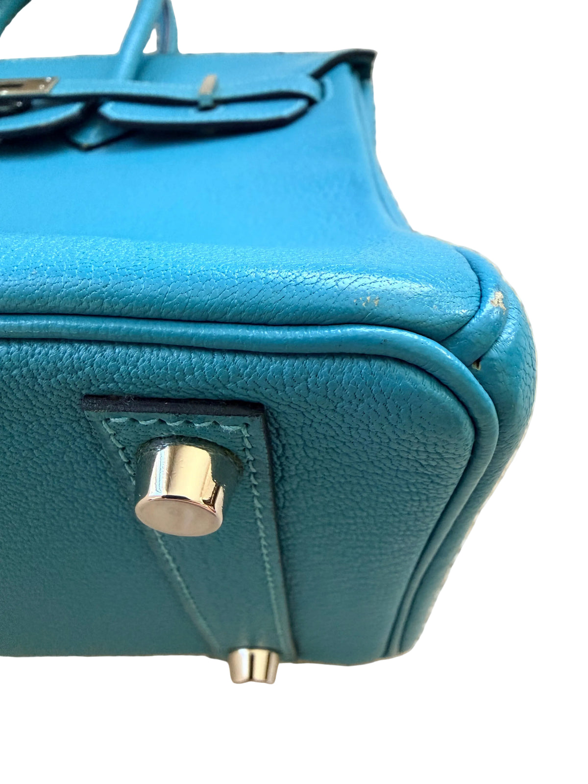 Hermès Birkin 25 Bleu Saint Cyr Chèvre Mysore - Authenticated Pre-Owned Hermès Luxury Handbag Perth Australia - View 7