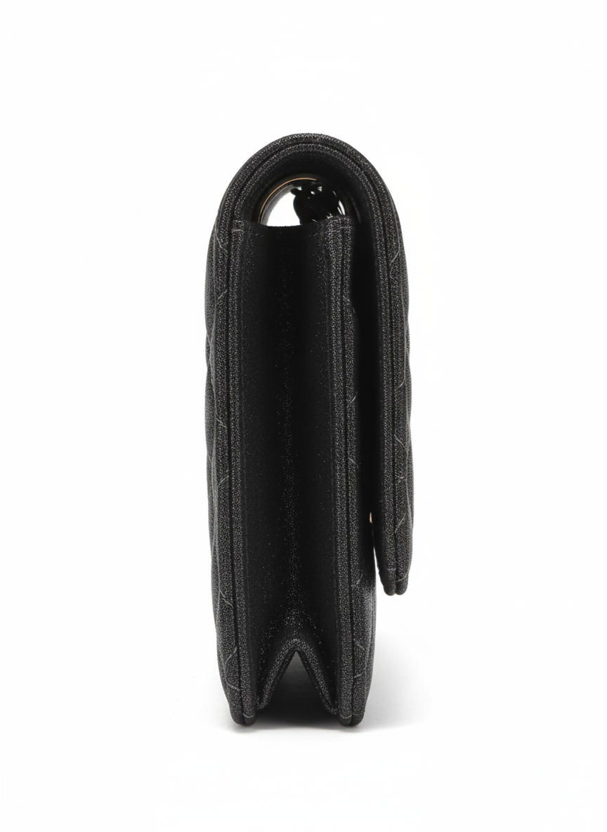 Chanel Paris-Edinburgh Black Iridescent WOC