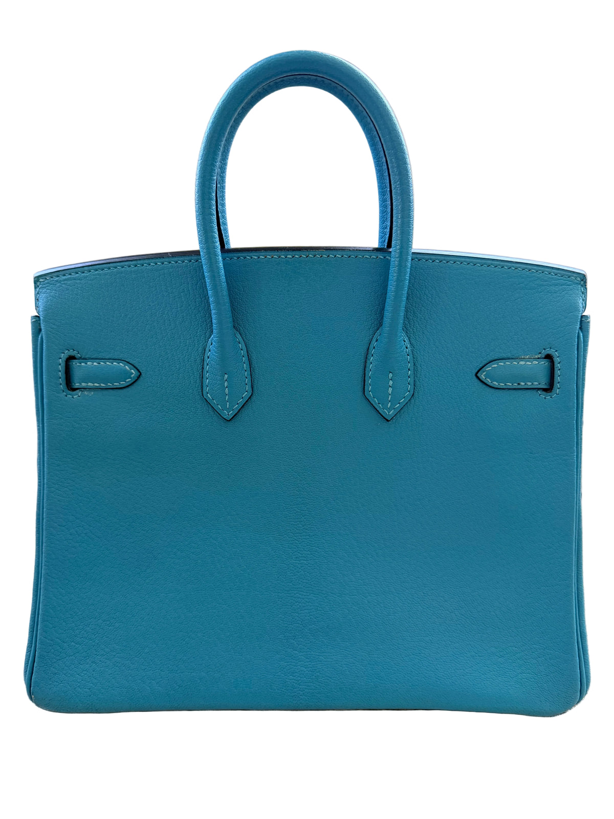 Hermès Birkin 25 Bleu Saint Cyr Chèvre Mysore - Authenticated Pre-Owned Hermès Luxury Handbag Perth Australia - View 2