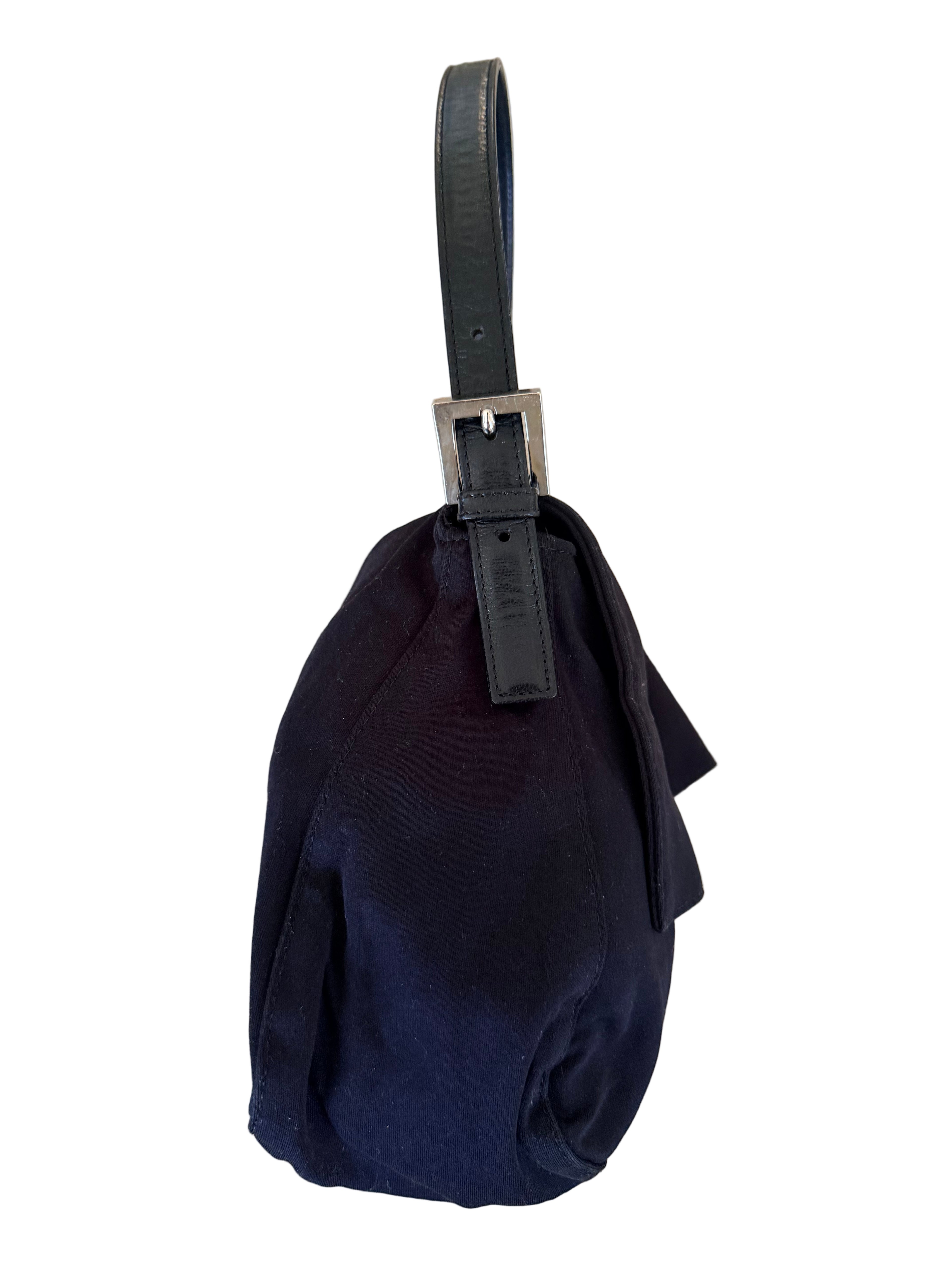 Vintage Black Fendi Mamma Baguette