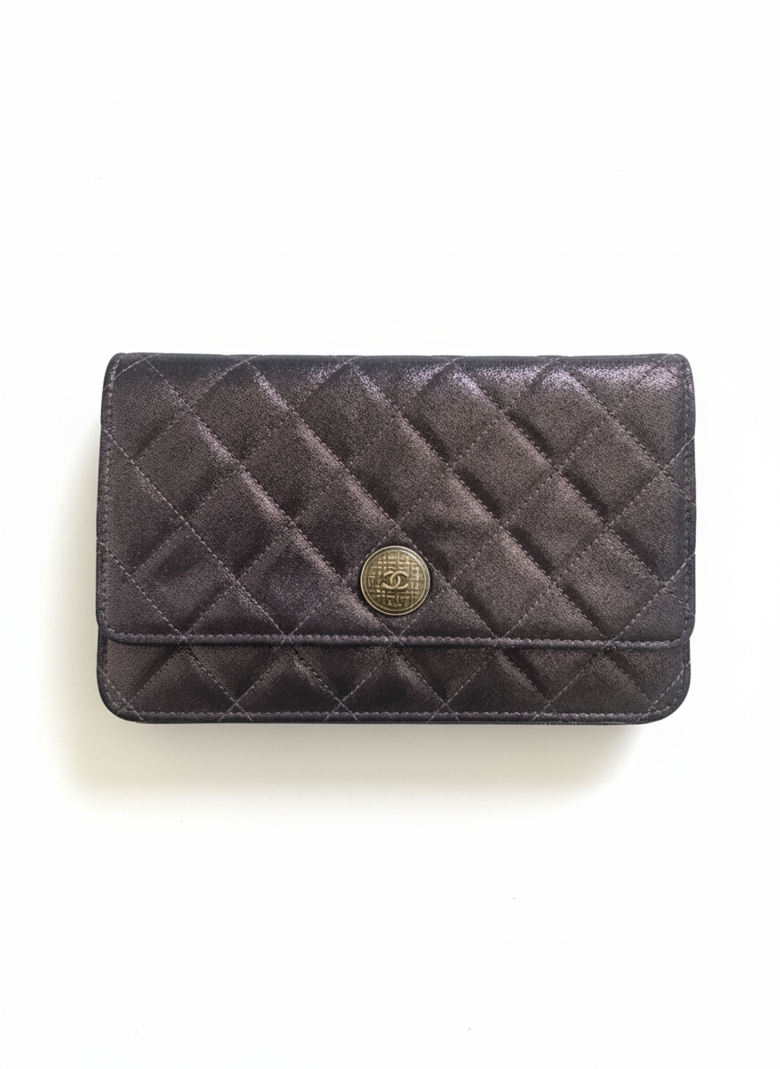 Chanel Paris-Edinburgh Black Iridescent WOC