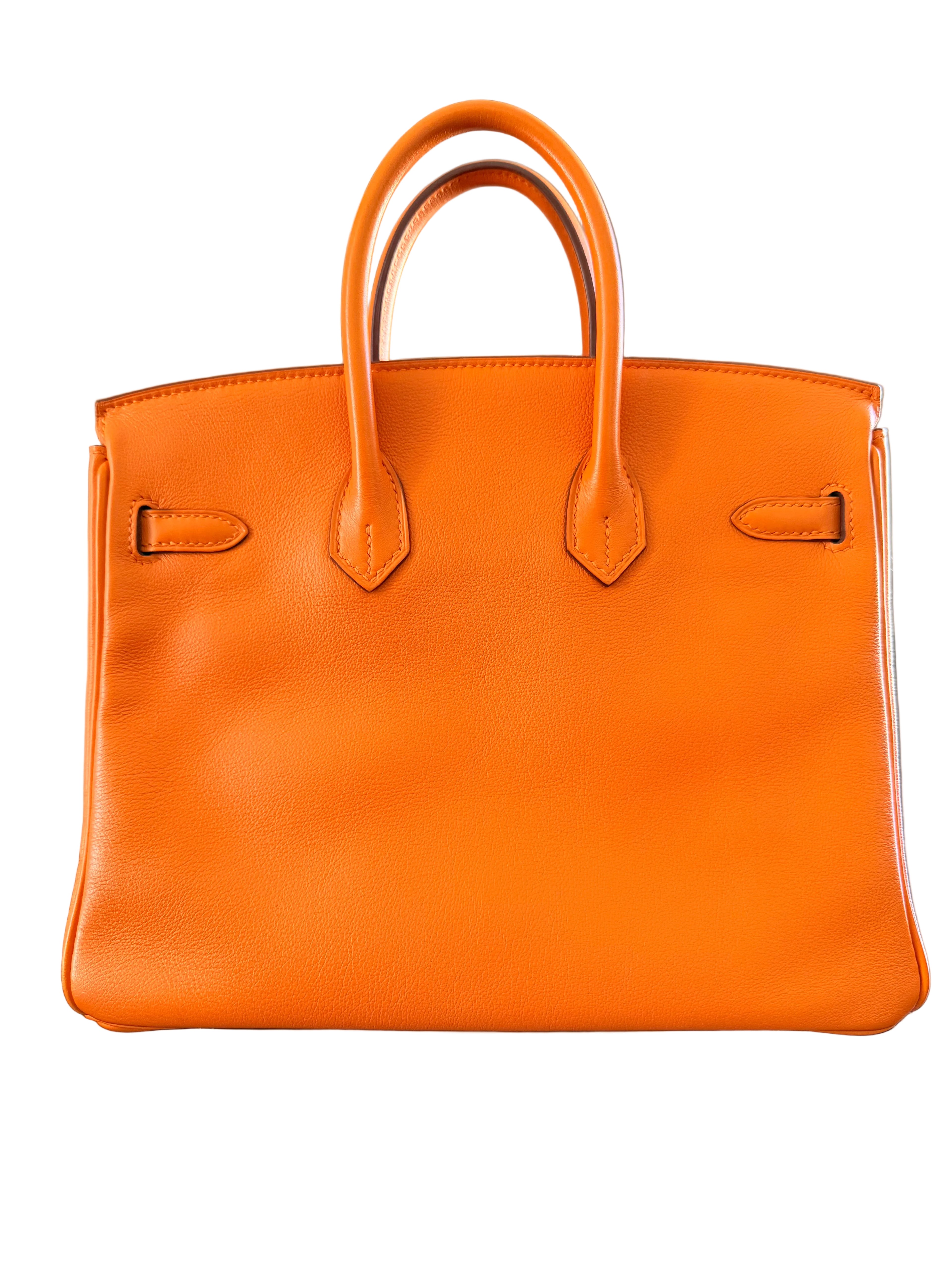 Hermes Birkin 25 Orange Swift