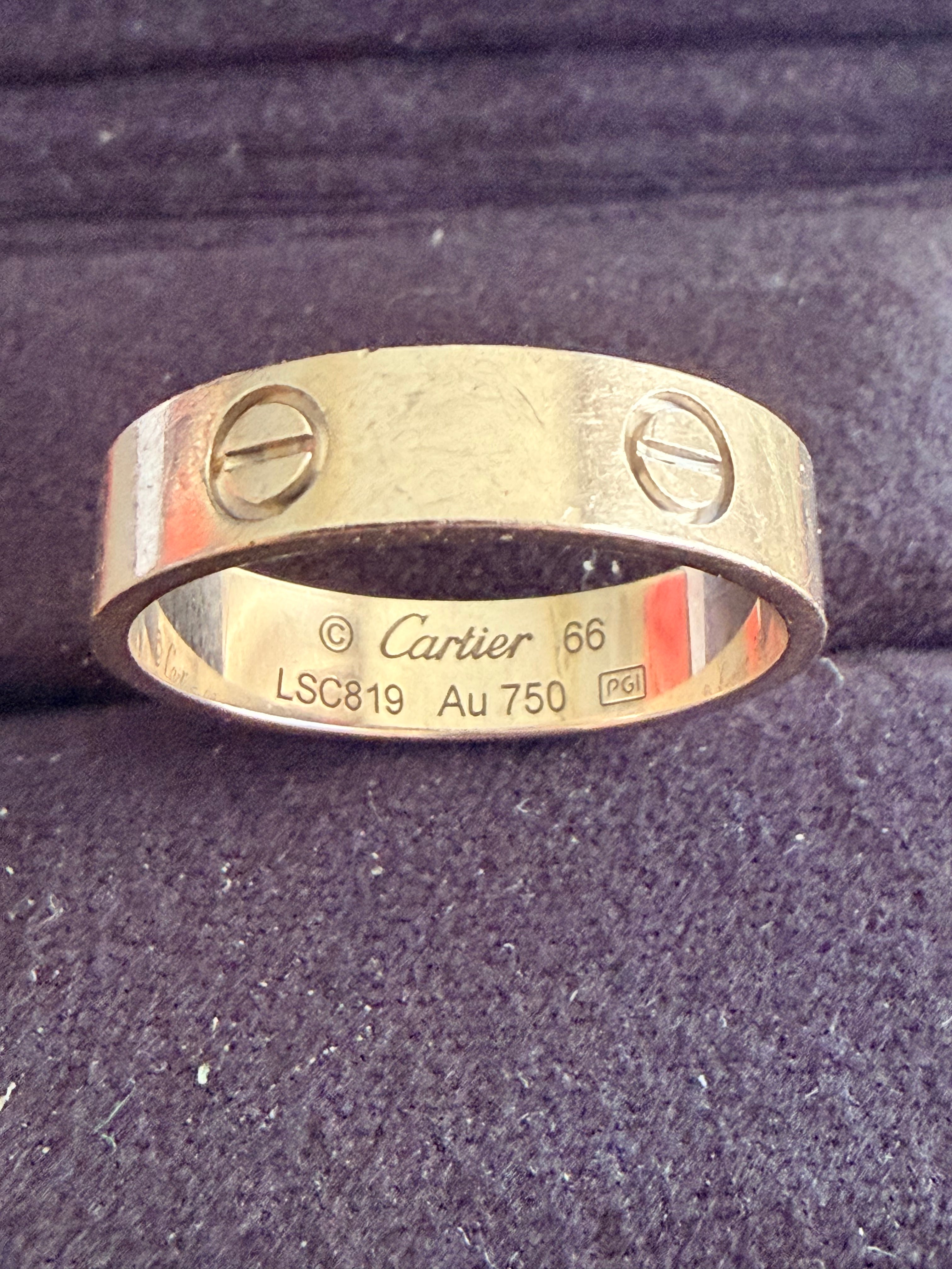 Cartier Love Ring White Gold