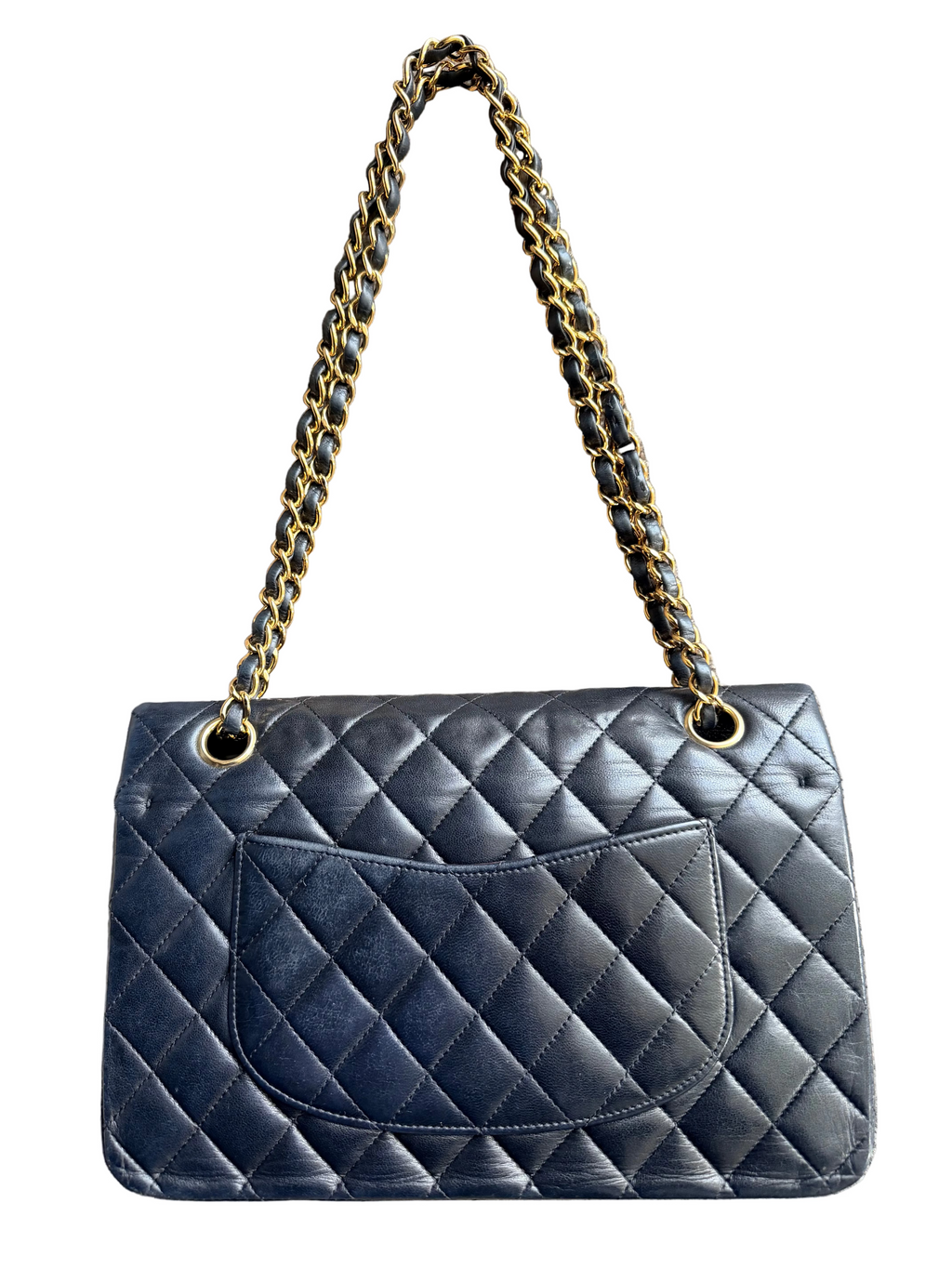 Chanel Classic Double Flap Medium Handbag Black Lambskin